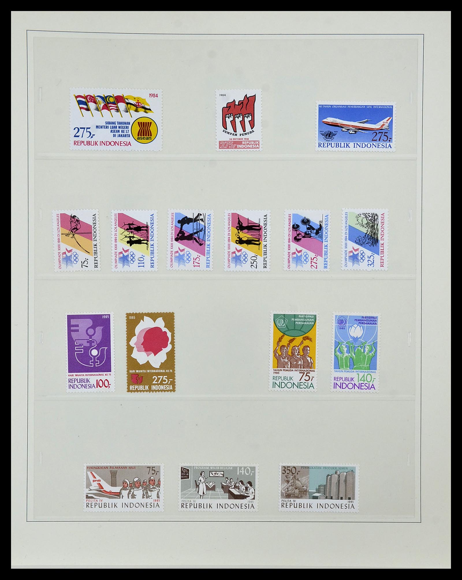 34538 087 - Postzegelverzameling 34538 Indonesië 1951-2005.