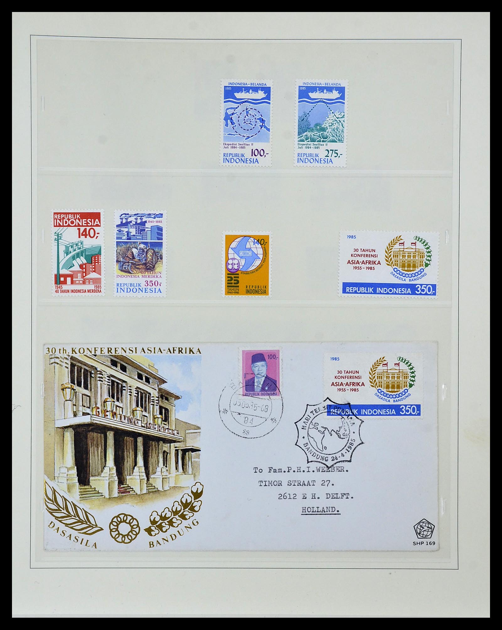34538 088 - Postzegelverzameling 34538 Indonesië 1951-2005.