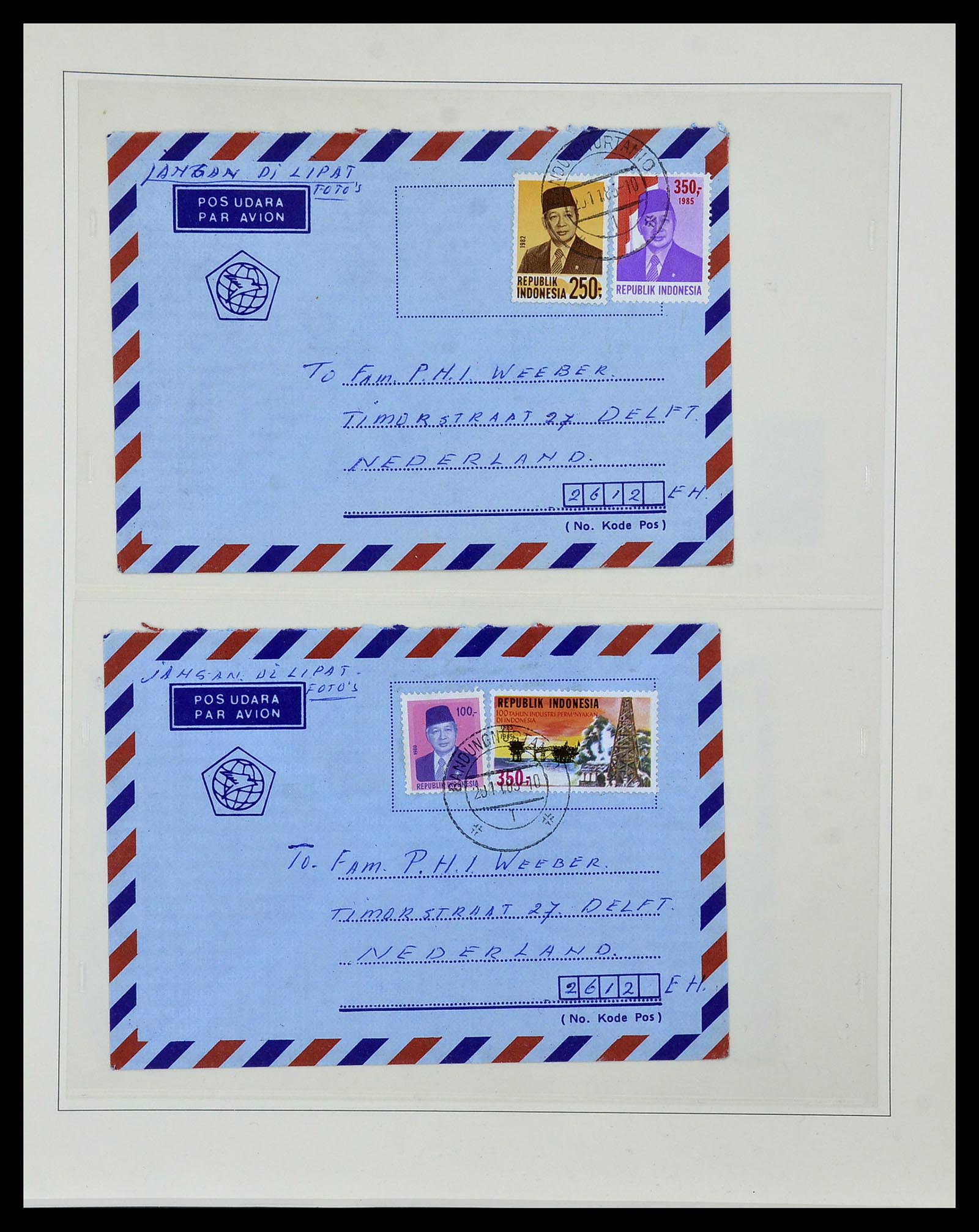 34538 090 - Postzegelverzameling 34538 Indonesië 1951-2005.
