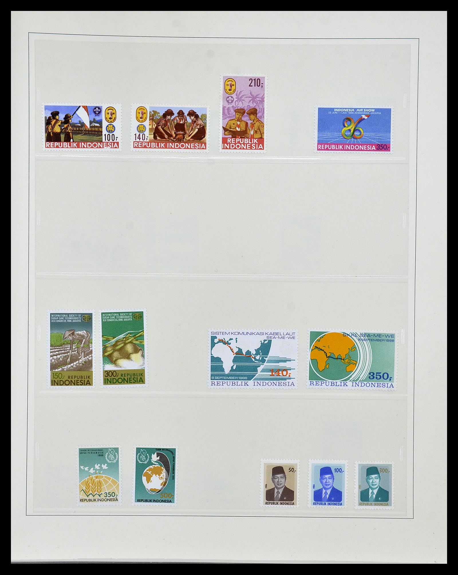 34538 094 - Postzegelverzameling 34538 Indonesië 1951-2005.