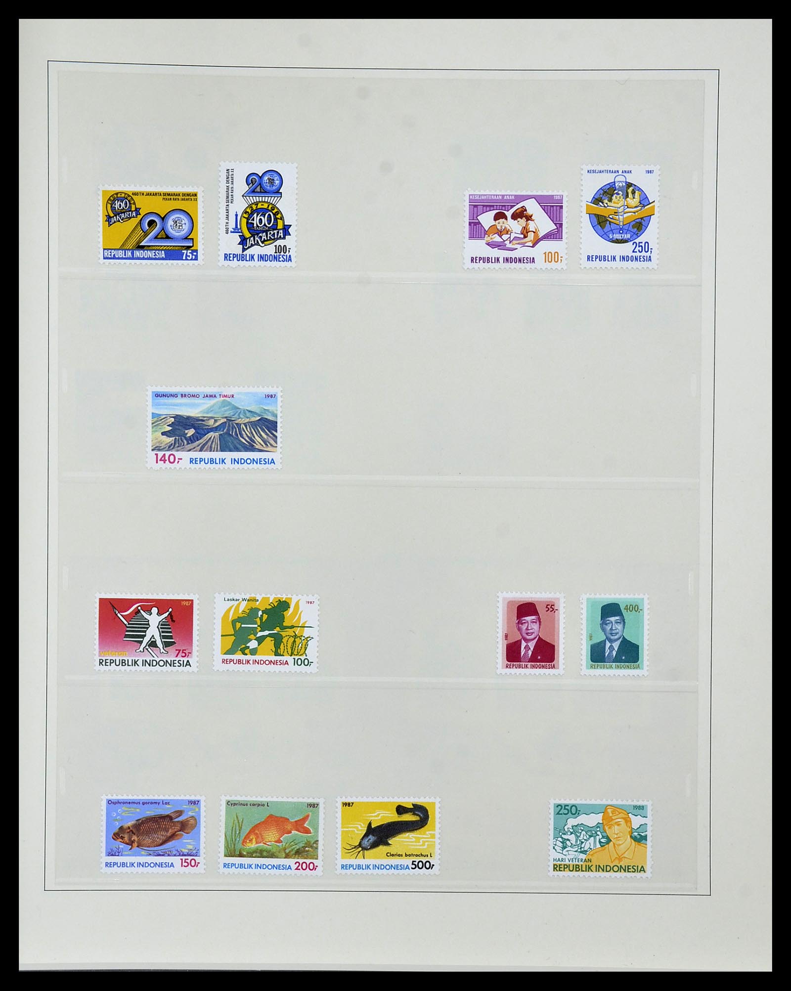 34538 096 - Postzegelverzameling 34538 Indonesië 1951-2005.