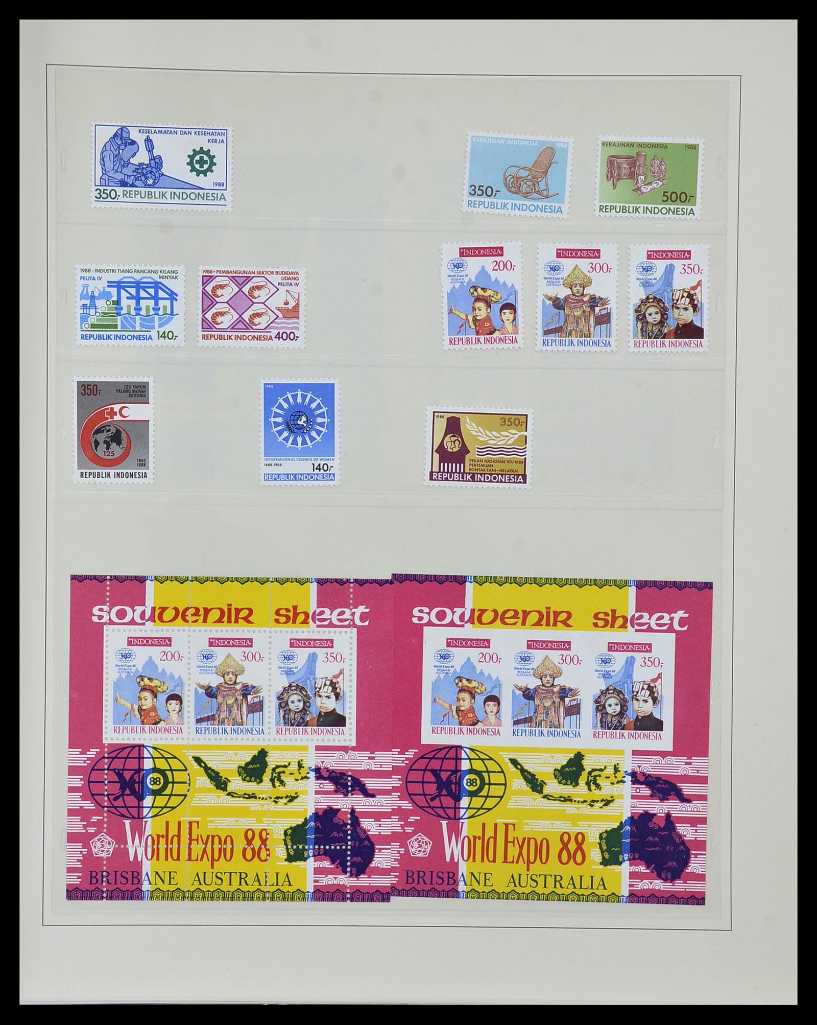 34538 097 - Postzegelverzameling 34538 Indonesië 1951-2005.