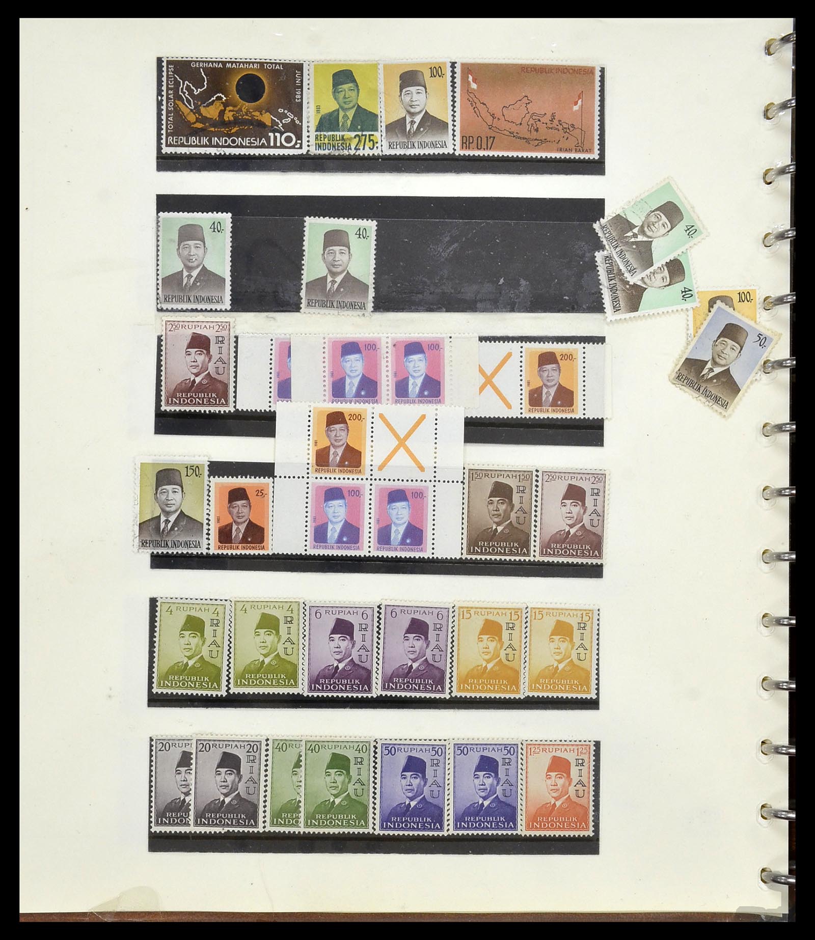 34538 181 - Postzegelverzameling 34538 Indonesië 1951-2005.