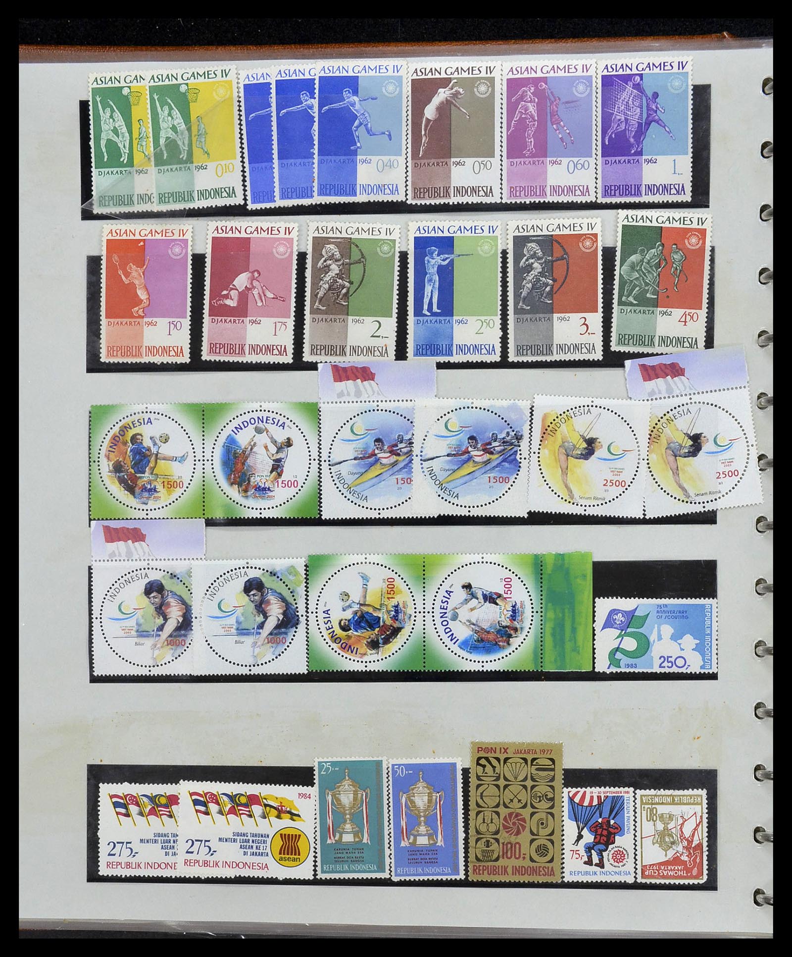 34538 190 - Postzegelverzameling 34538 Indonesië 1951-2005.