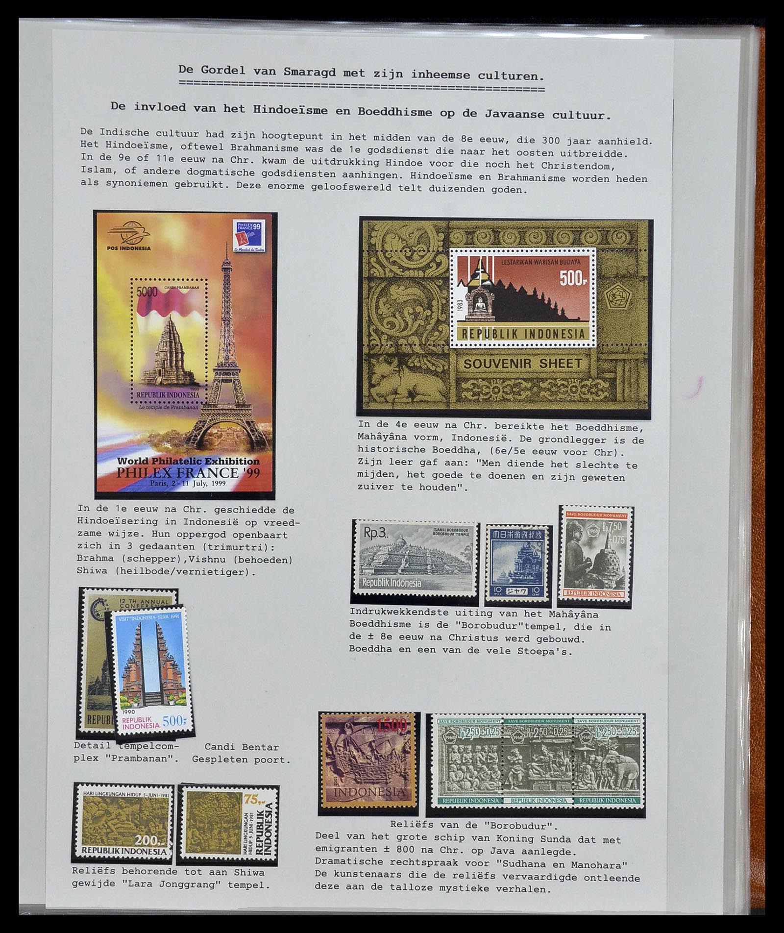 34538 191 - Postzegelverzameling 34538 Indonesië 1951-2005.