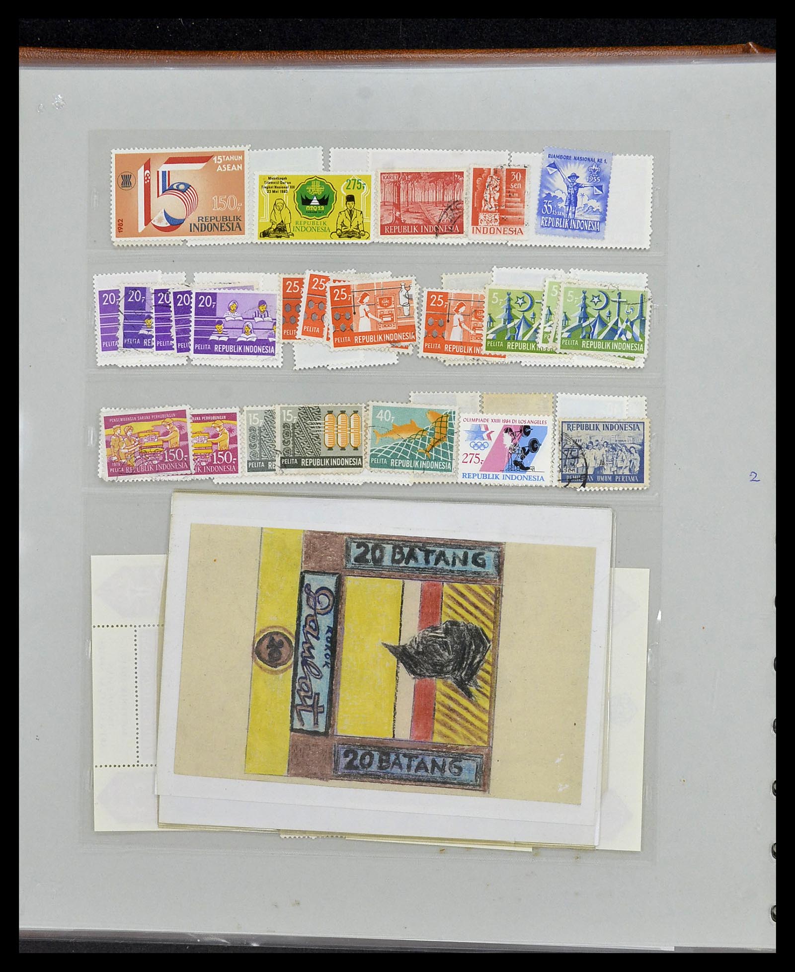 34538 193 - Postzegelverzameling 34538 Indonesië 1951-2005.