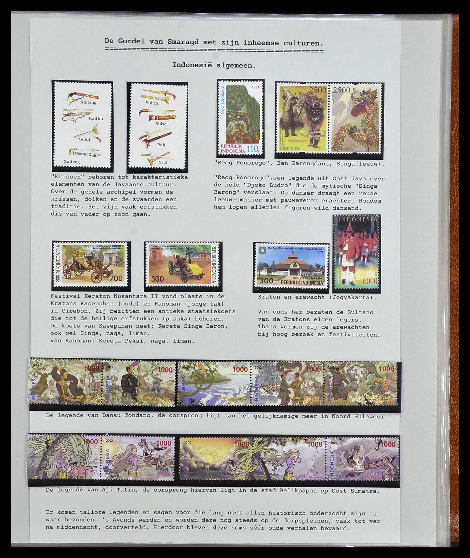 34538 194 - Postzegelverzameling 34538 Indonesië 1951-2005.