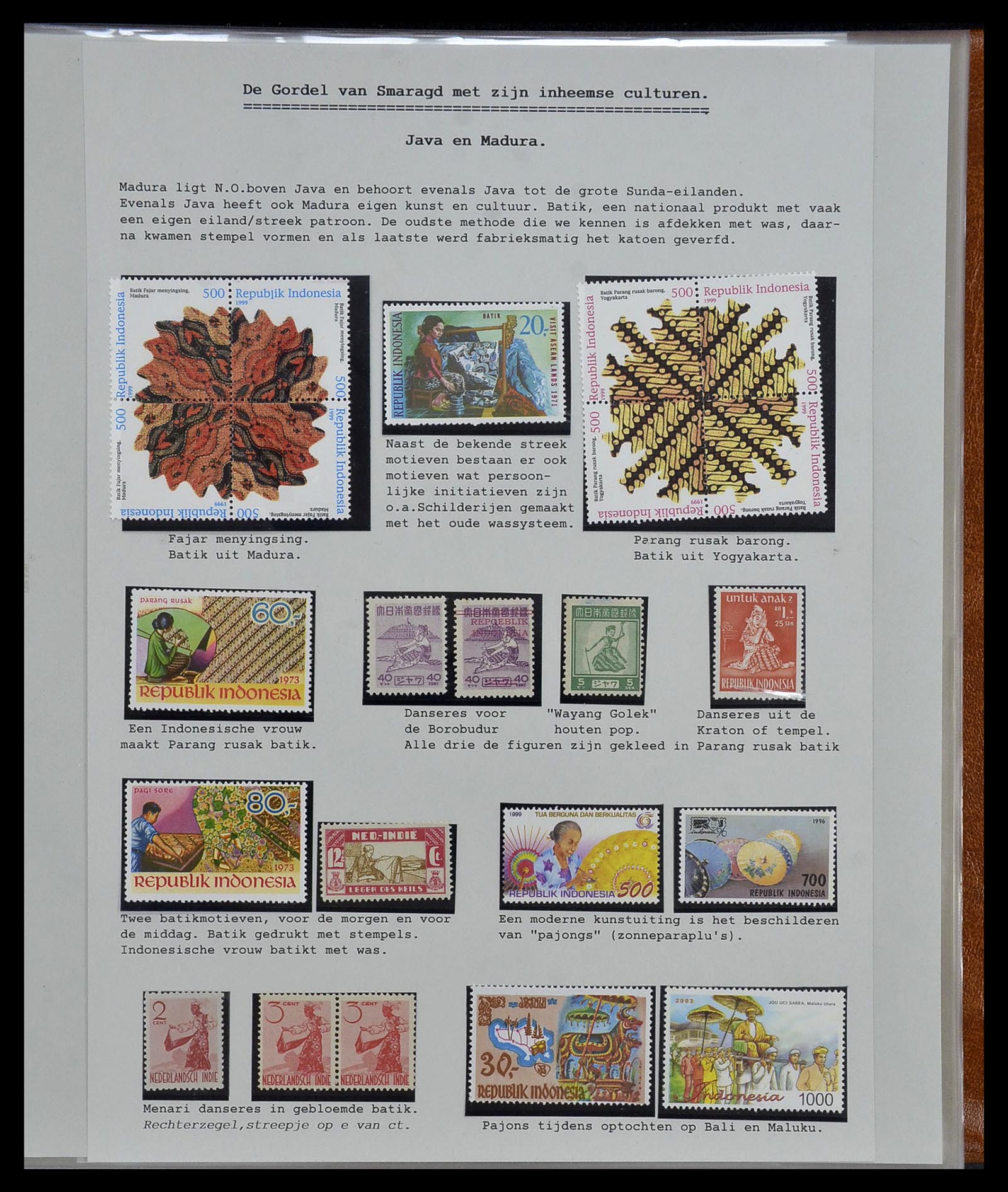 34538 196 - Postzegelverzameling 34538 Indonesië 1951-2005.