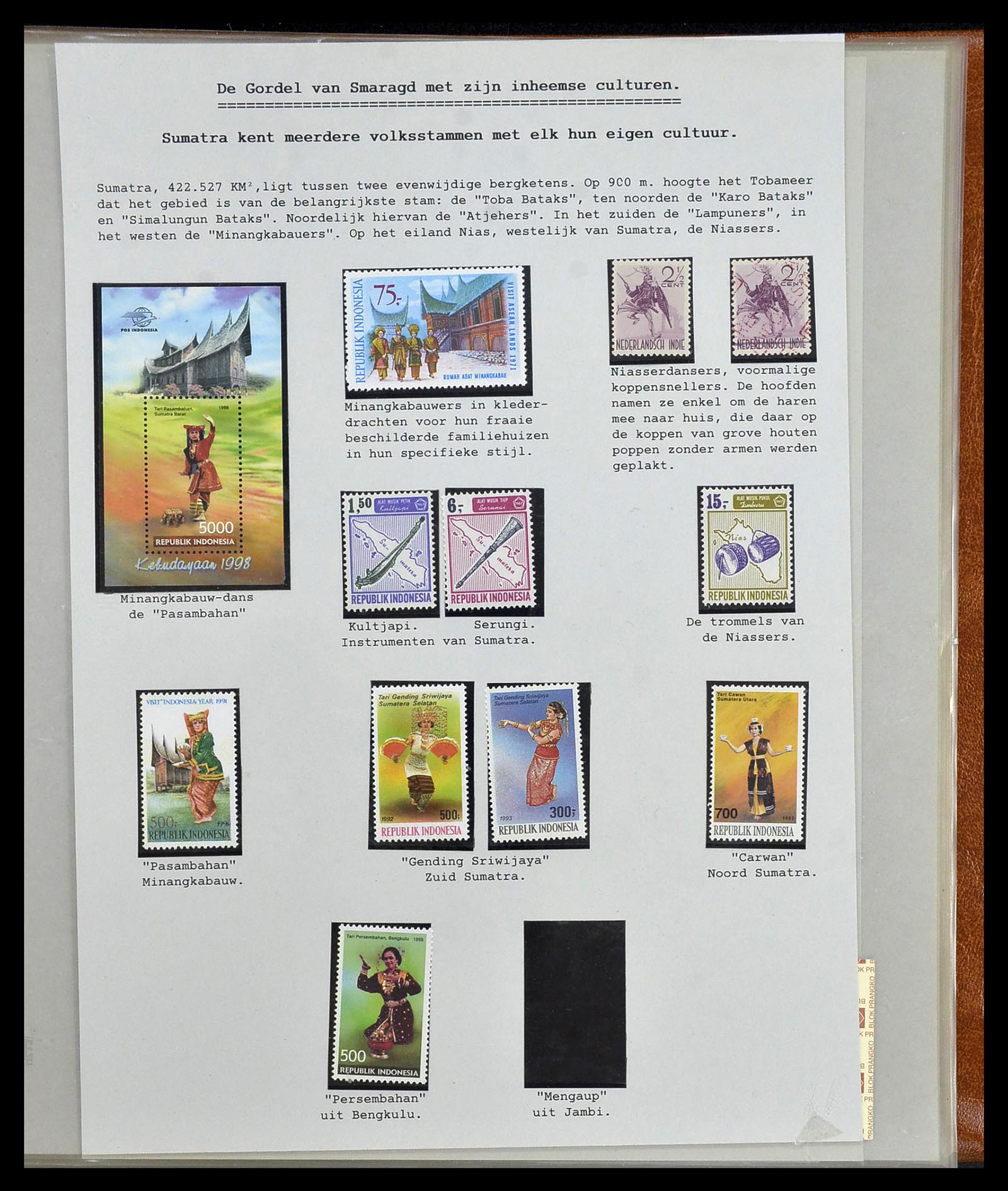 34538 199 - Postzegelverzameling 34538 Indonesië 1951-2005.