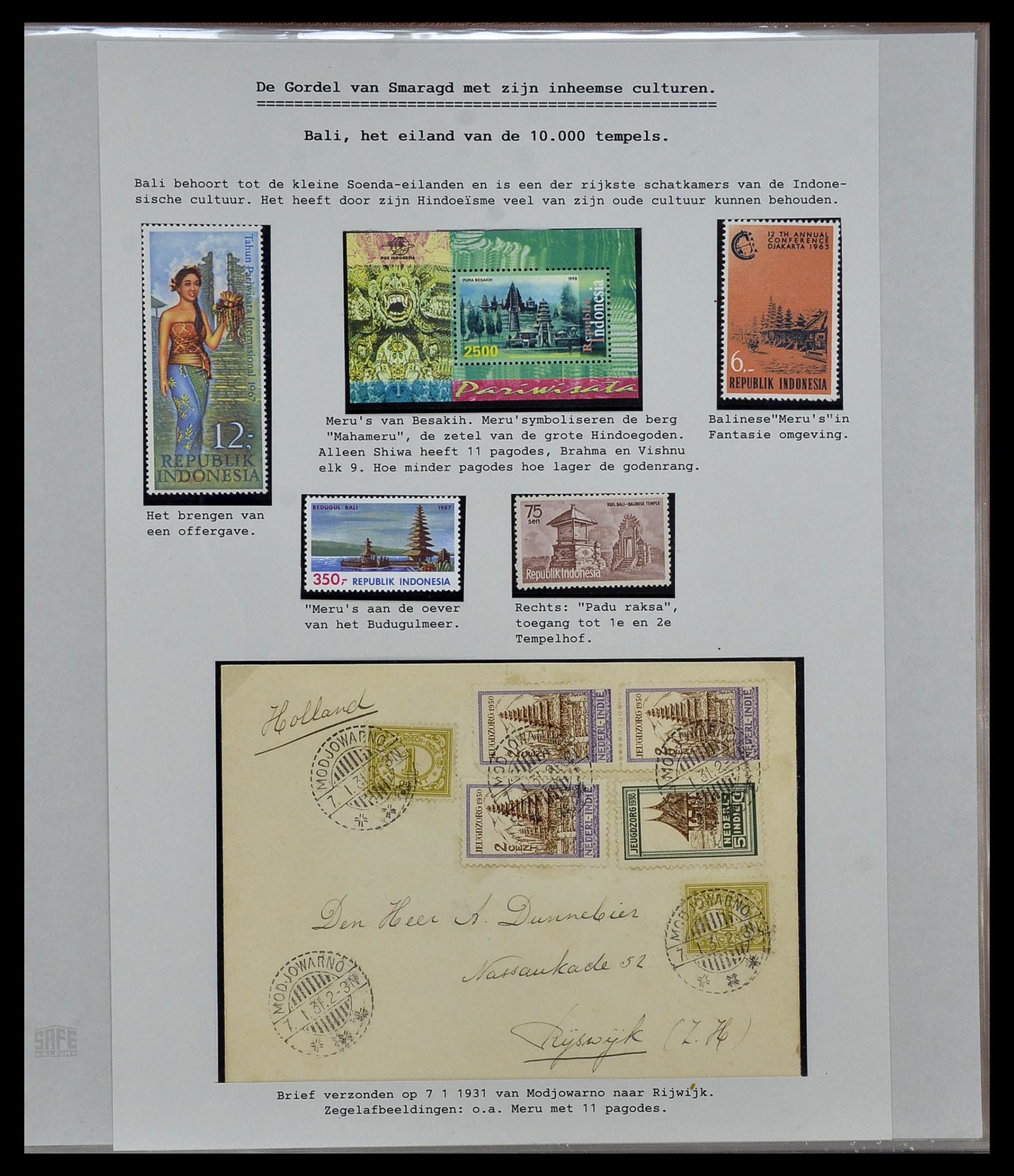 34538 206 - Postzegelverzameling 34538 Indonesië 1951-2005.