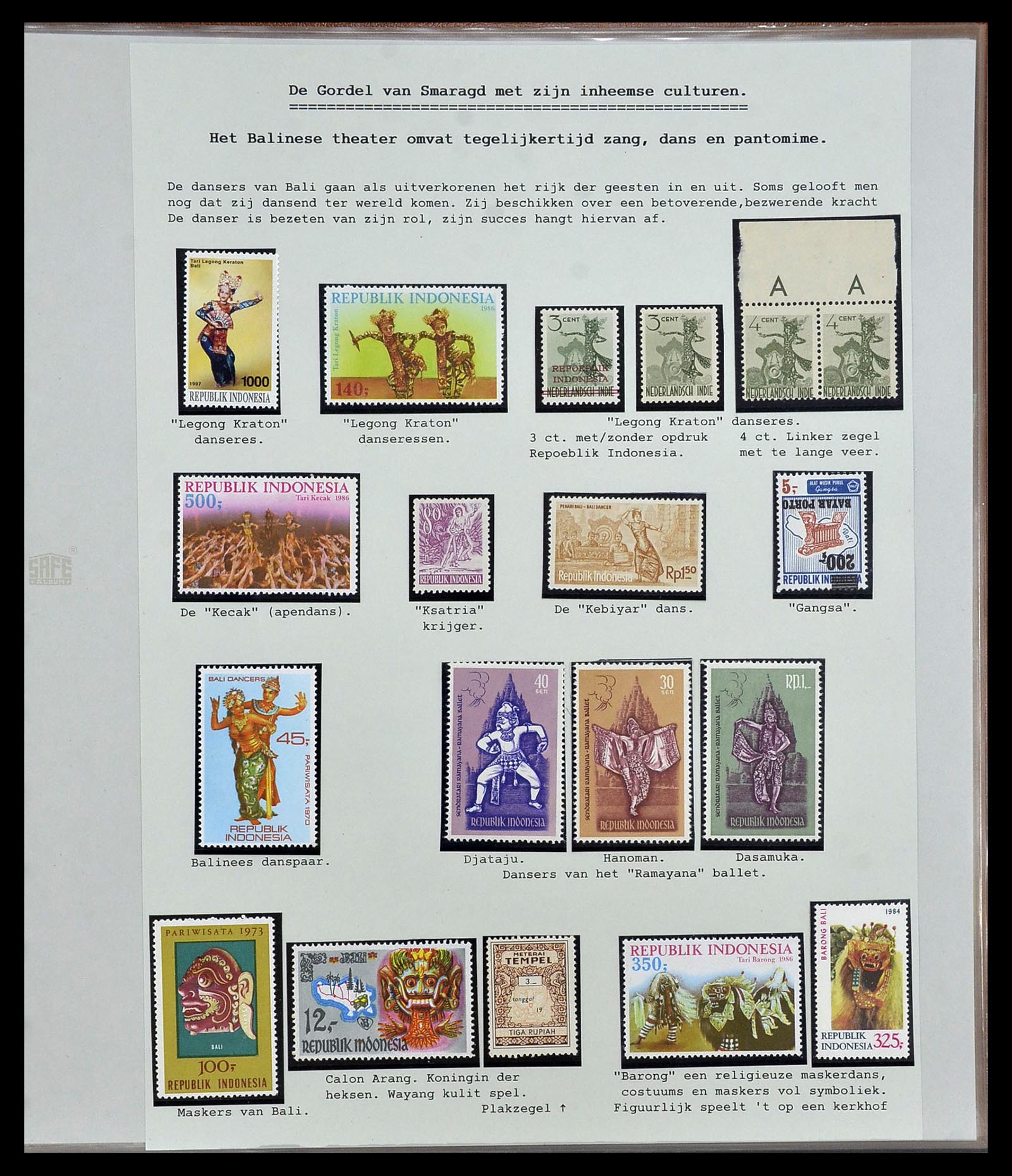 34538 207 - Postzegelverzameling 34538 Indonesië 1951-2005.