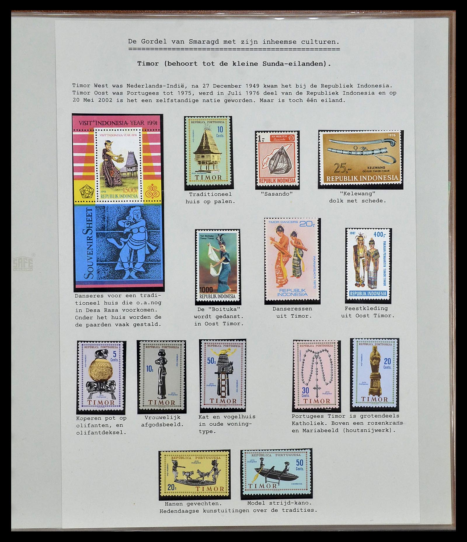 34538 208 - Postzegelverzameling 34538 Indonesië 1951-2005.