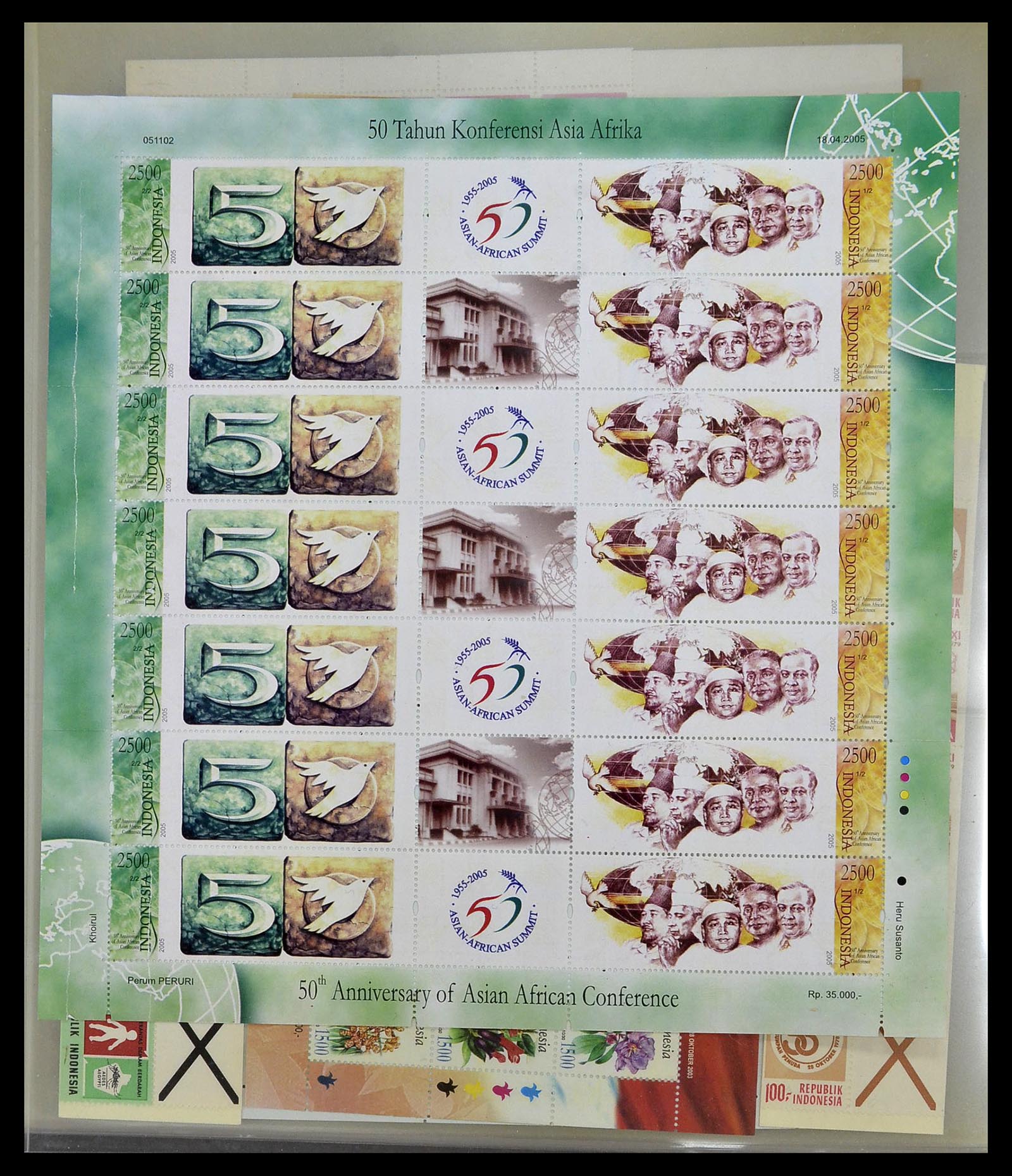 34538 216 - Postzegelverzameling 34538 Indonesië 1951-2005.