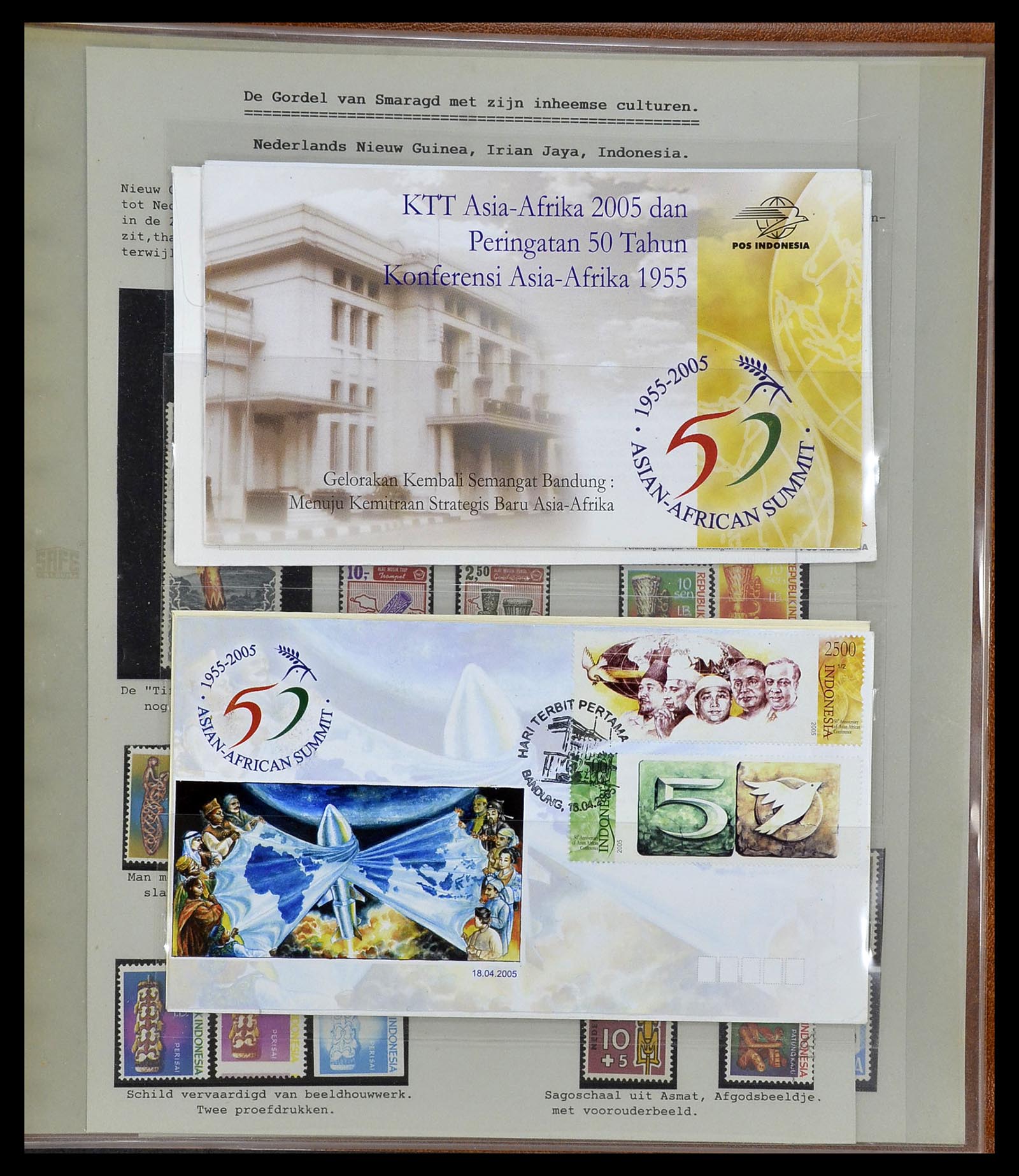 34538 217 - Postzegelverzameling 34538 Indonesië 1951-2005.