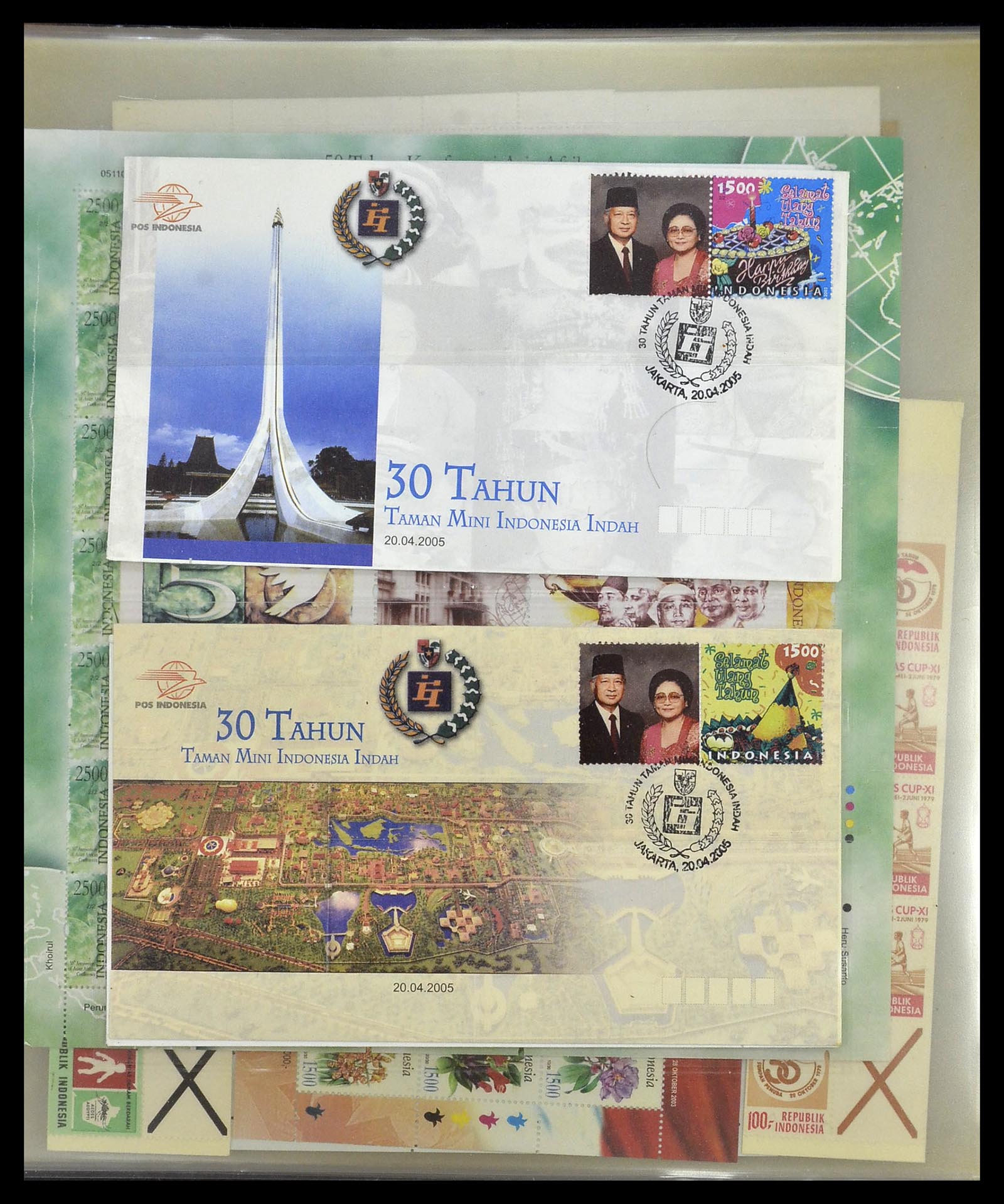 34538 218 - Postzegelverzameling 34538 Indonesië 1951-2005.