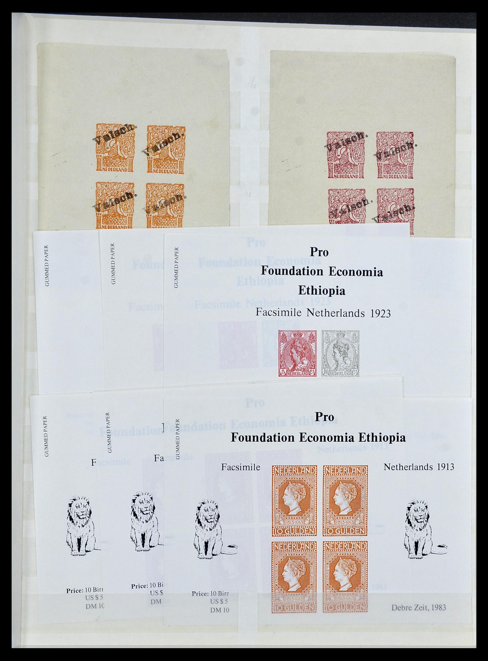 34540 004 - Stamp Collection 34540 Netherlands forgeries 1852-2004.