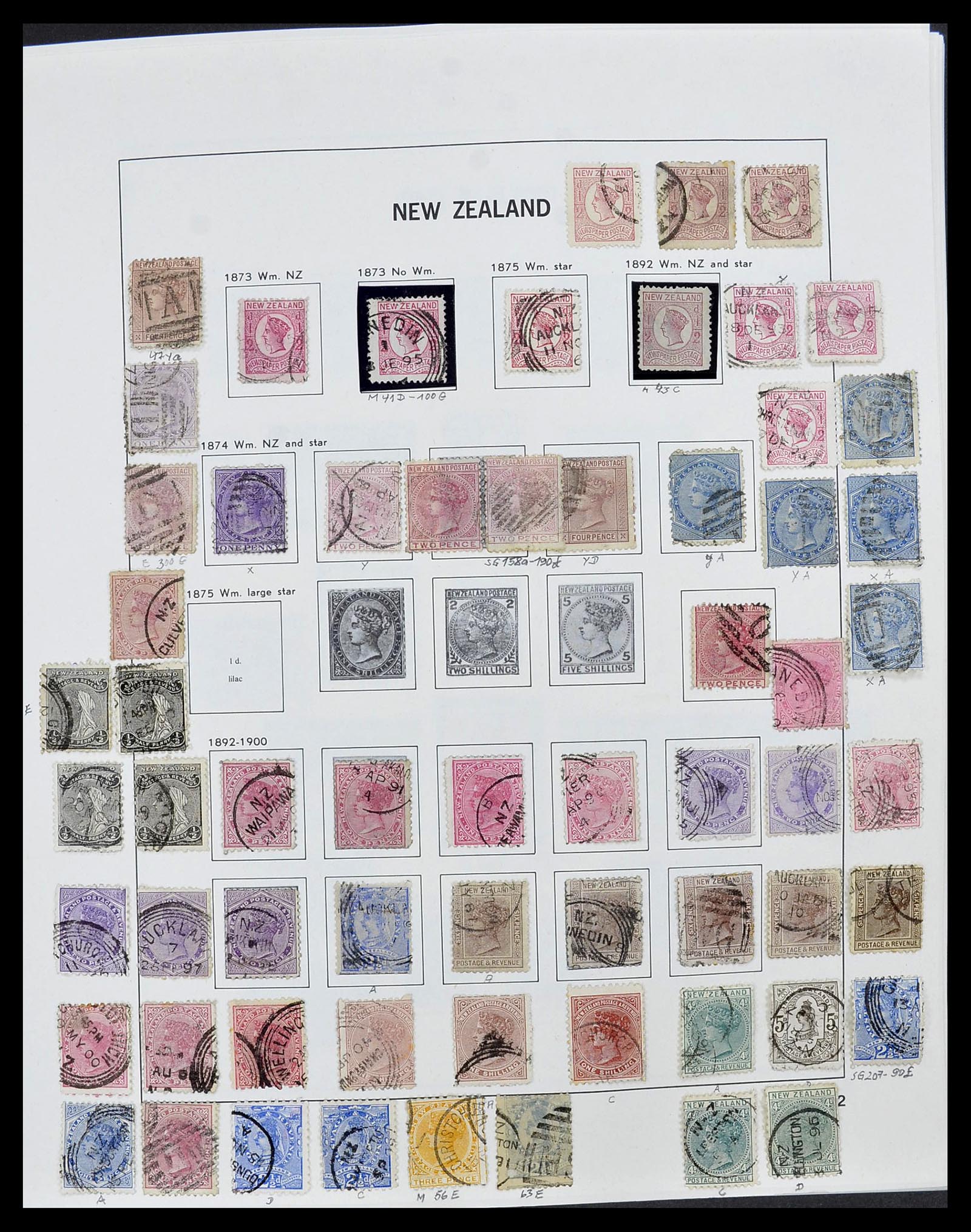 34542 003 - Stamp Collection 34542 New Zealand 1855-1988.