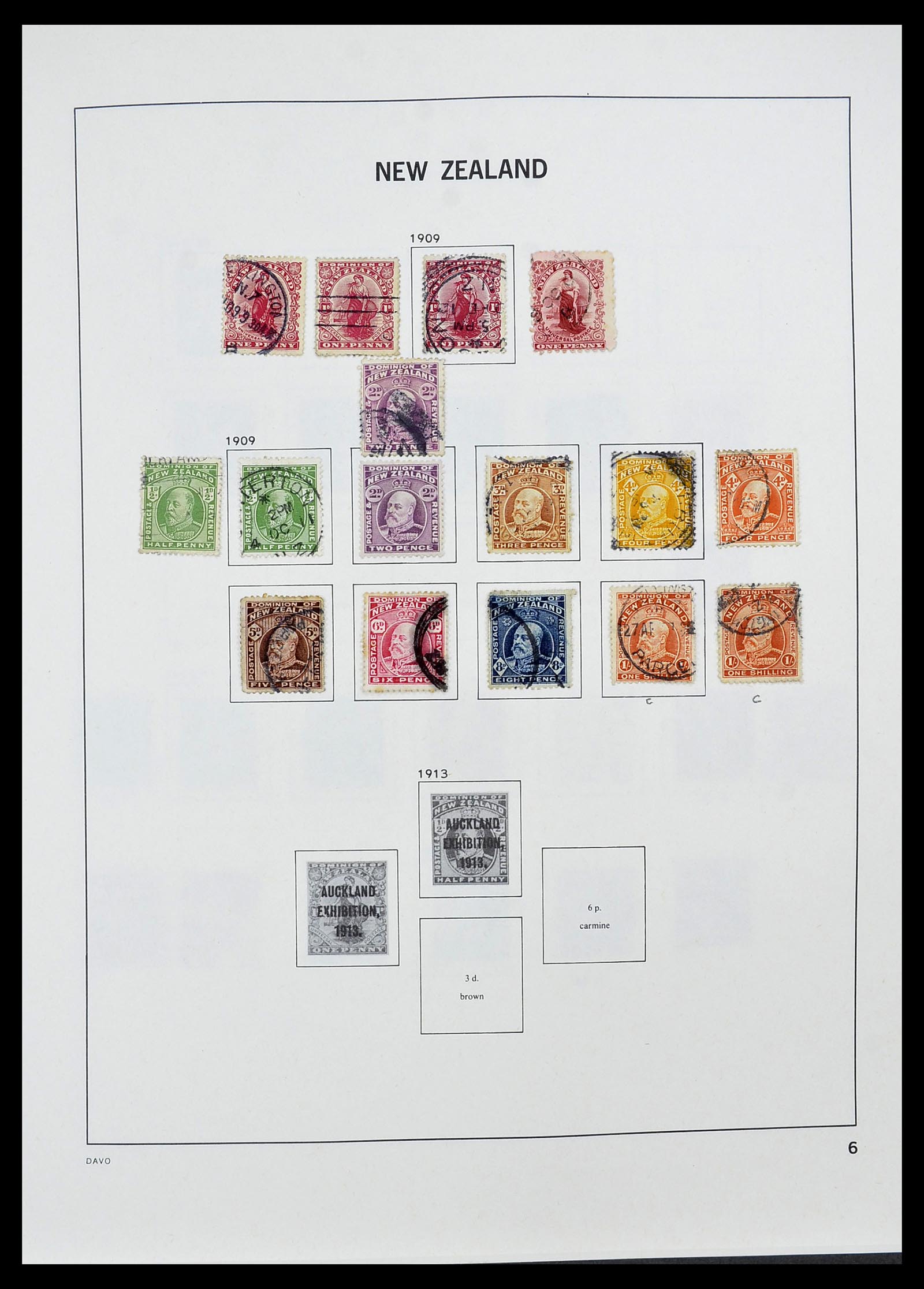 34542 007 - Postzegelverzameling 34542 Nieuw Zeeland 1855-1988.