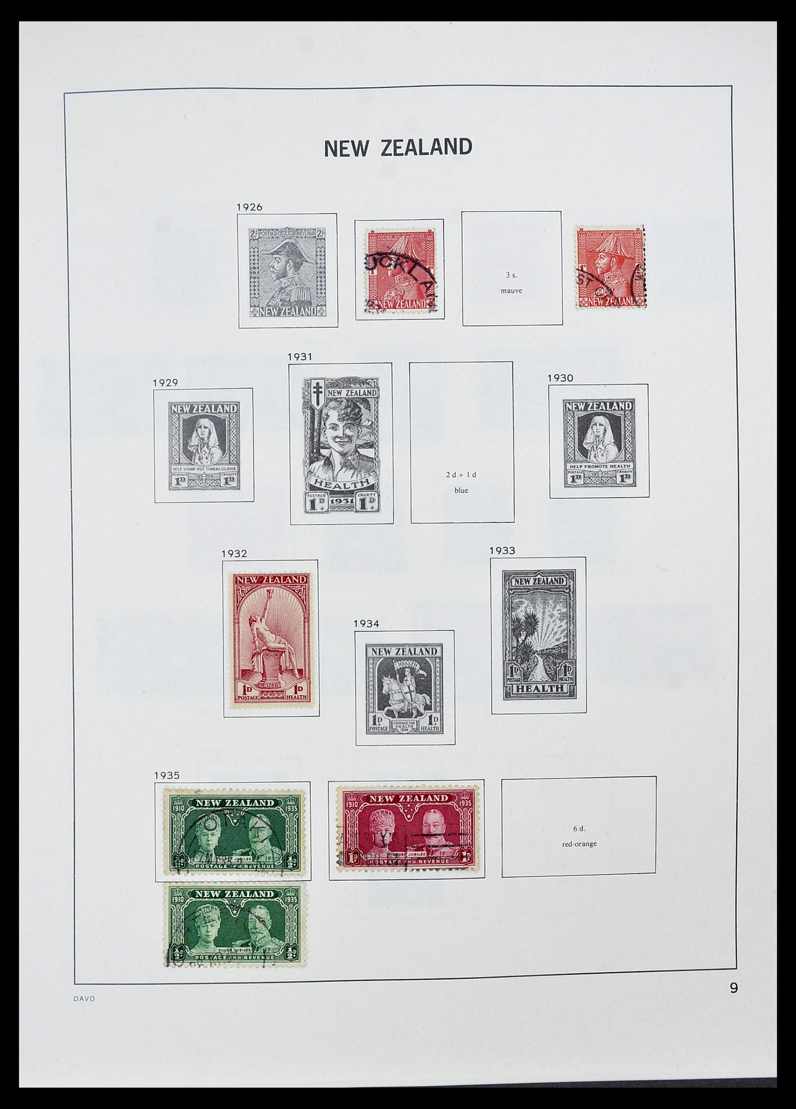 34542 010 - Postzegelverzameling 34542 Nieuw Zeeland 1855-1988.