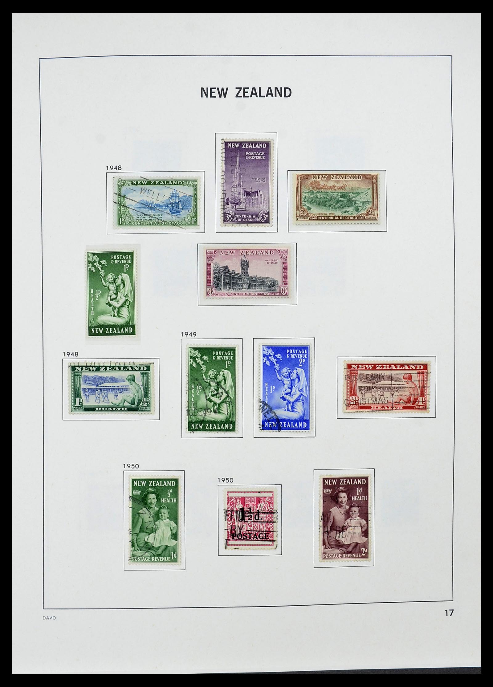 34542 018 - Postzegelverzameling 34542 Nieuw Zeeland 1855-1988.