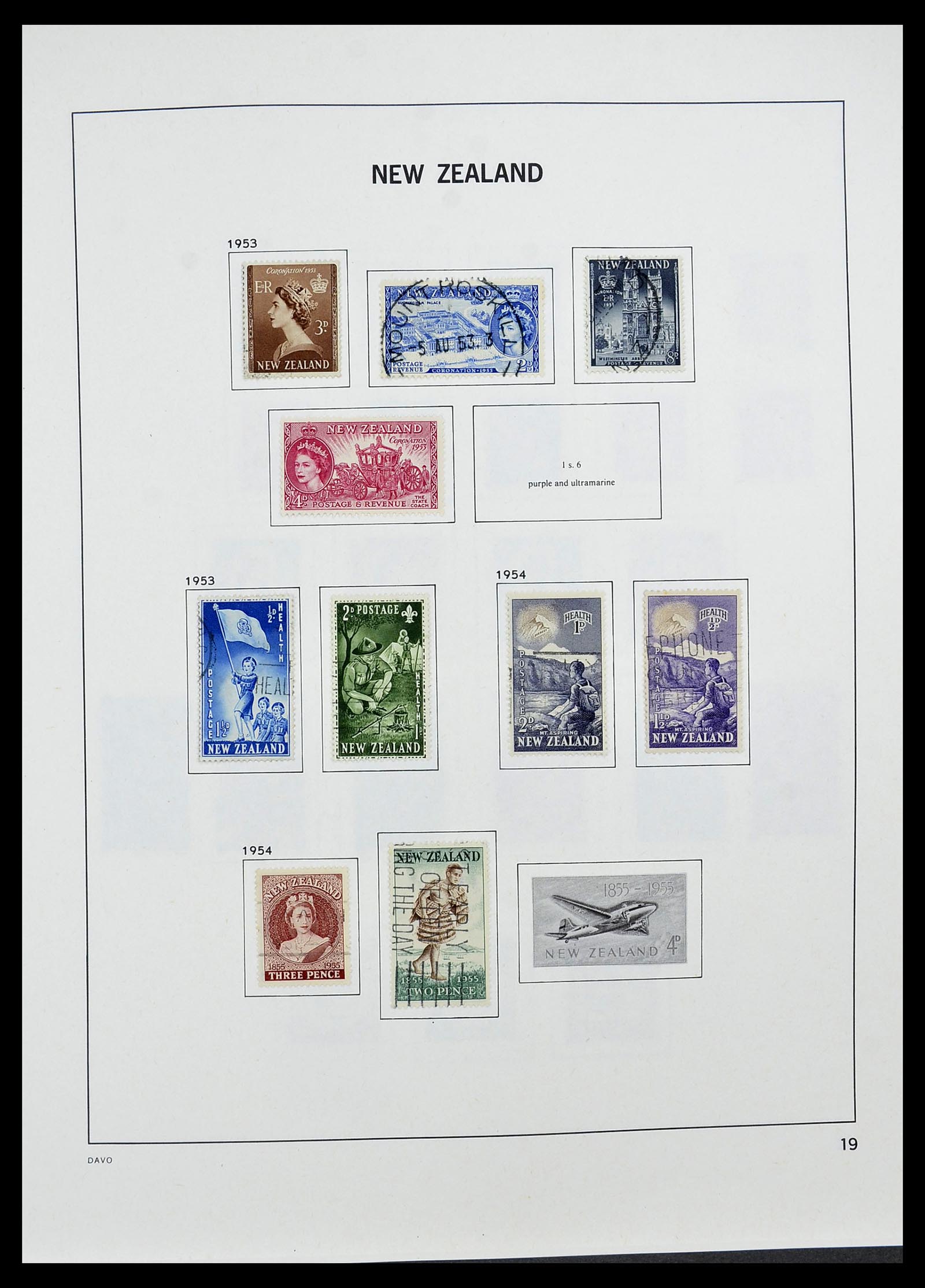34542 020 - Postzegelverzameling 34542 Nieuw Zeeland 1855-1988.