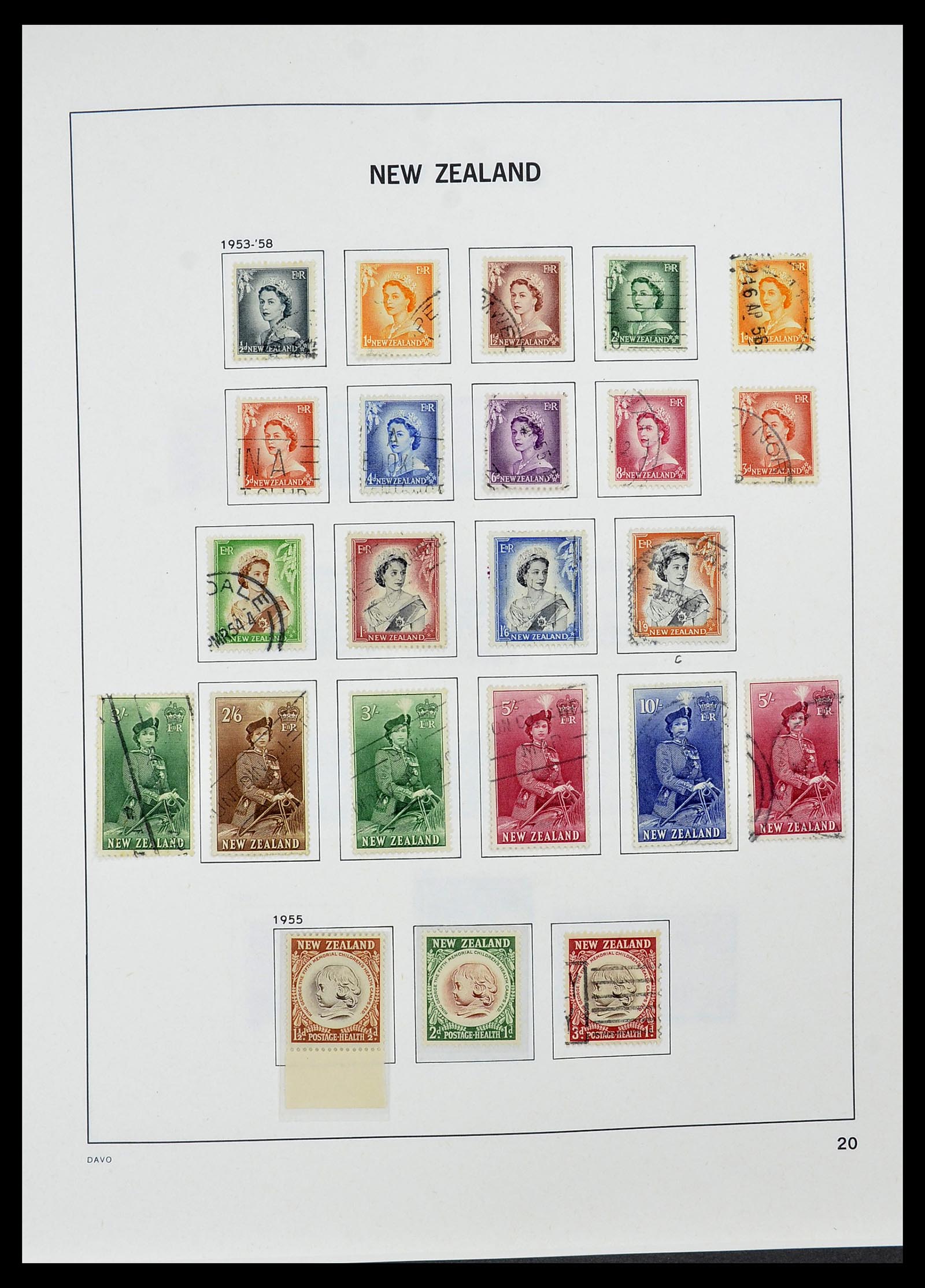 34542 021 - Postzegelverzameling 34542 Nieuw Zeeland 1855-1988.