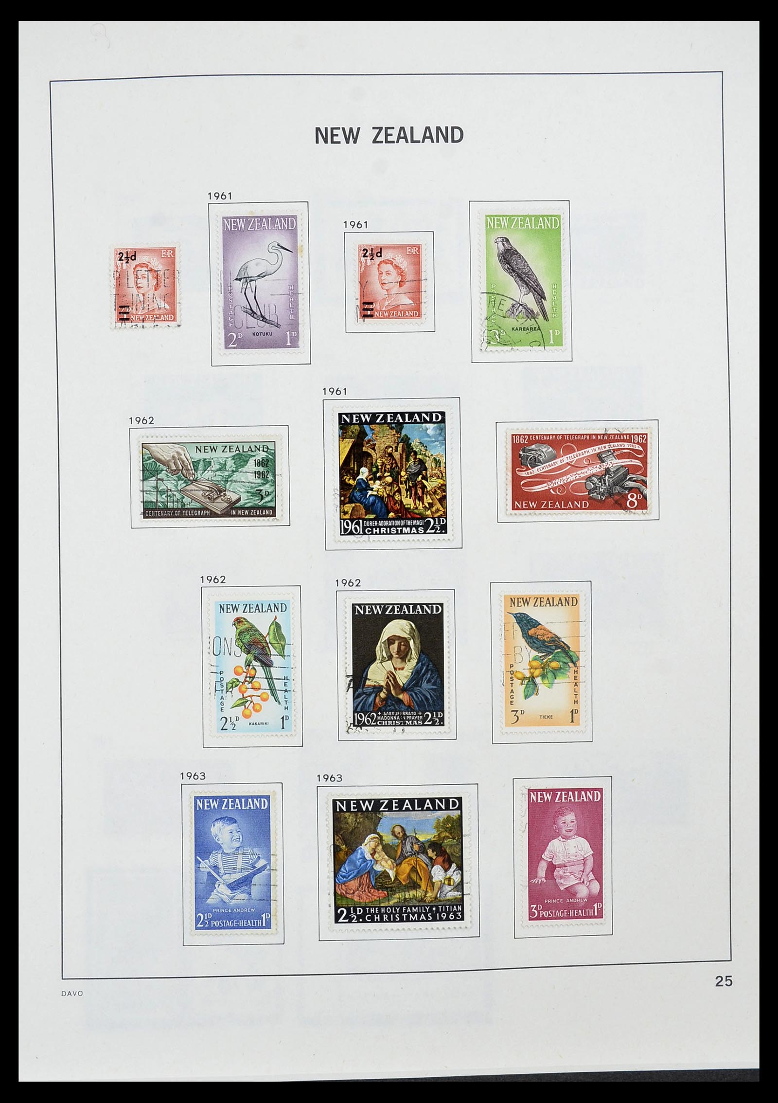 34542 026 - Stamp Collection 34542 New Zealand 1855-1988.