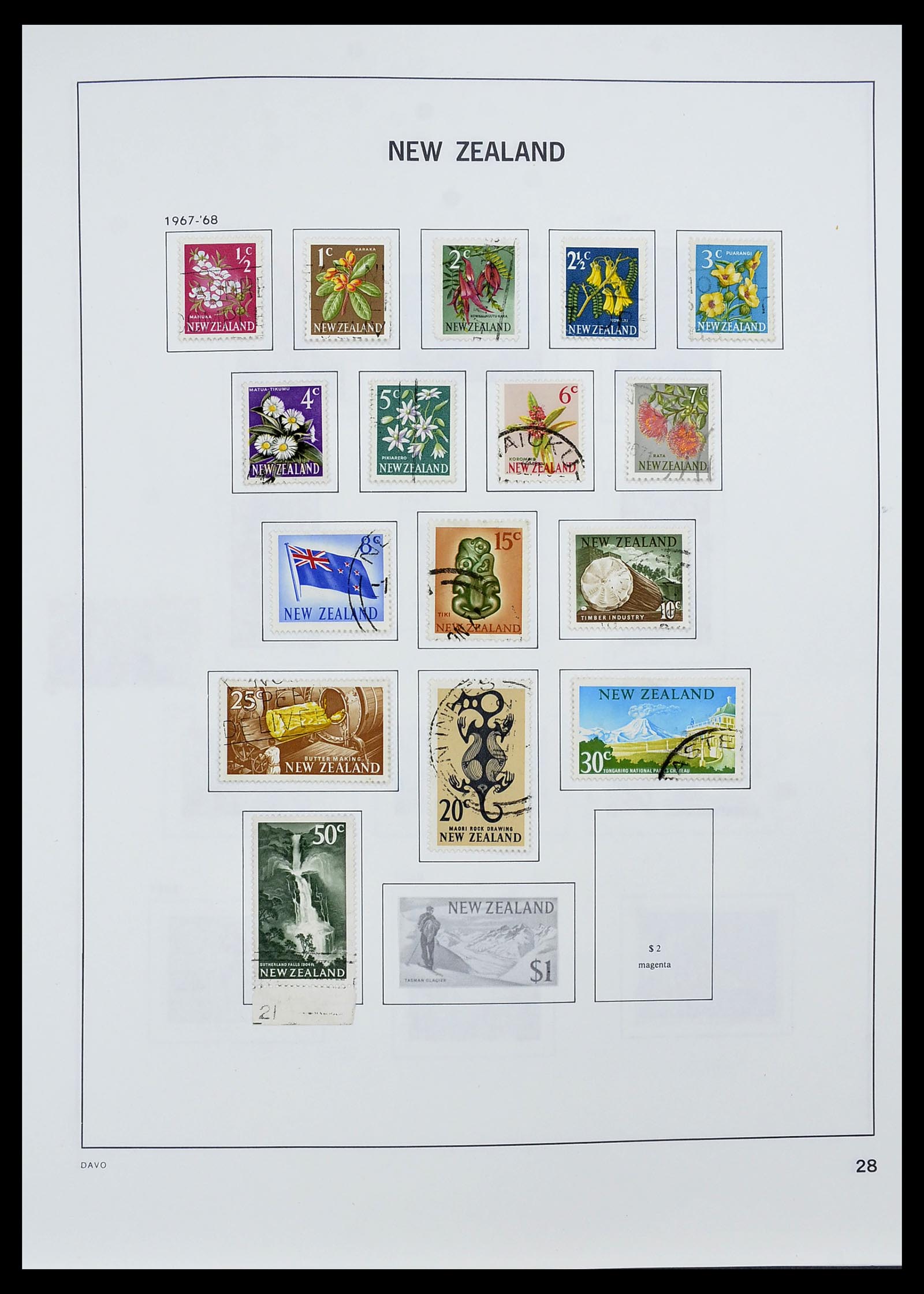 34542 029 - Postzegelverzameling 34542 Nieuw Zeeland 1855-1988.