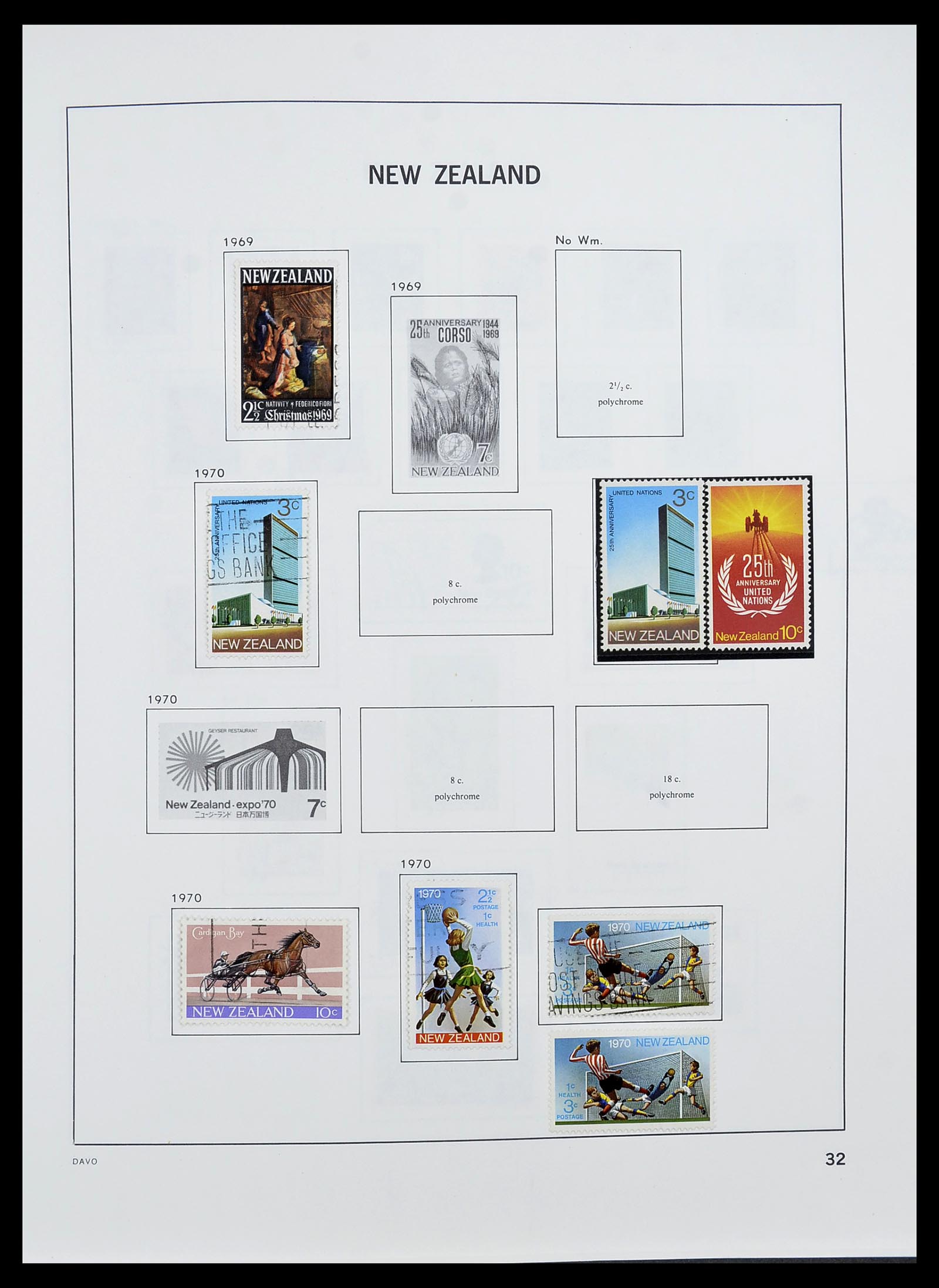 34542 033 - Stamp Collection 34542 New Zealand 1855-1988.