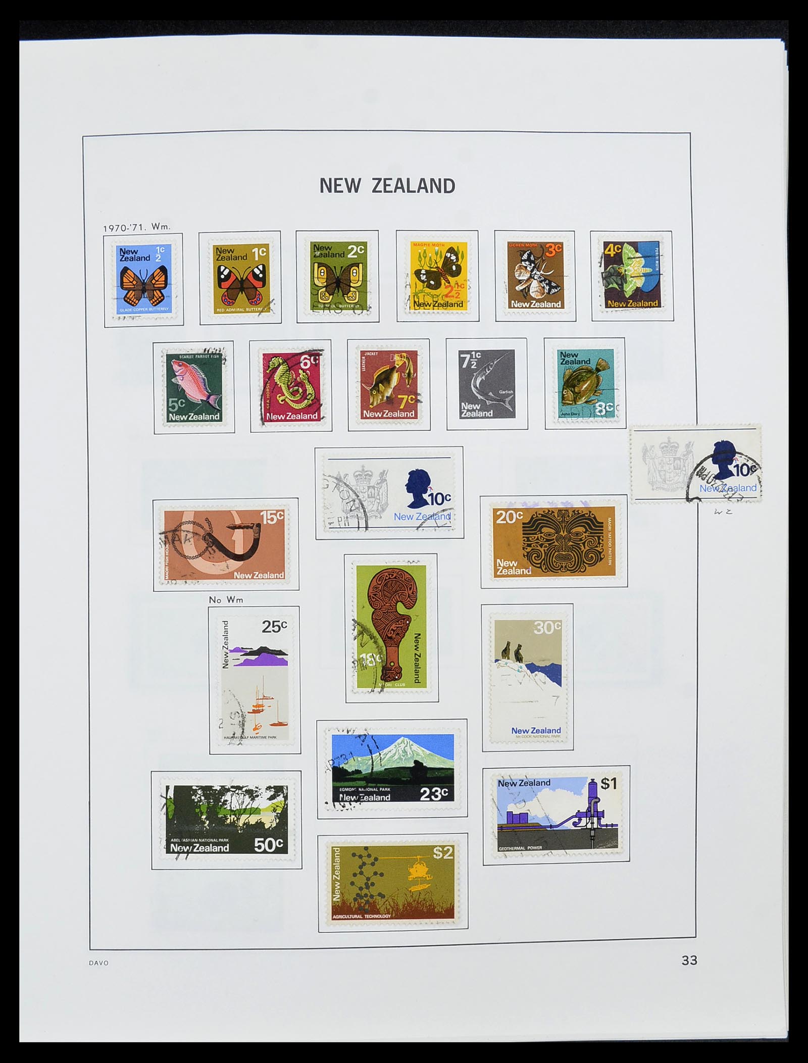 34542 034 - Stamp Collection 34542 New Zealand 1855-1988.