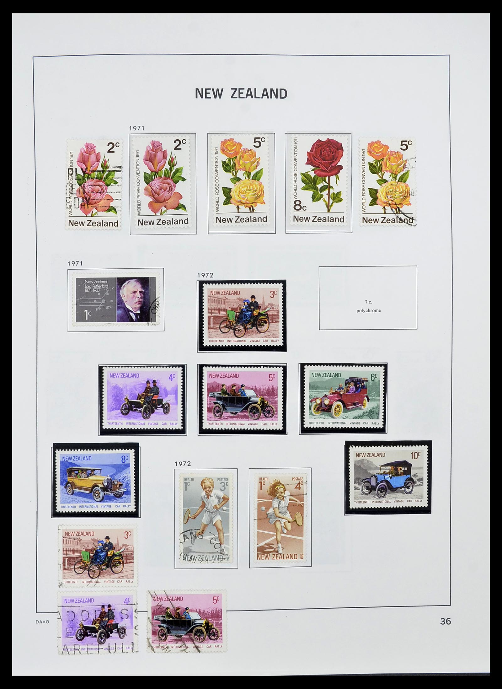 34542 037 - Postzegelverzameling 34542 Nieuw Zeeland 1855-1988.