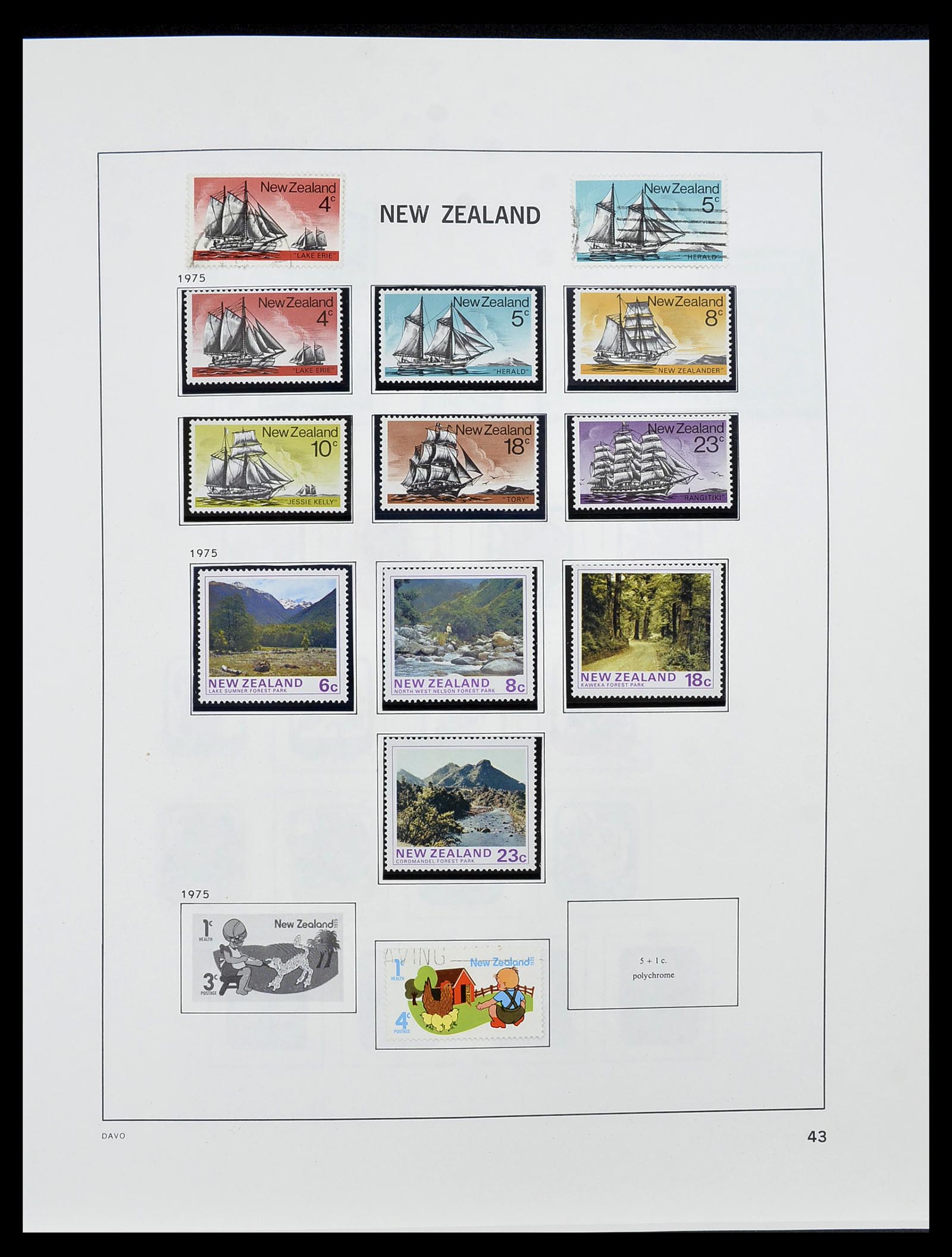 34542 044 - Stamp Collection 34542 New Zealand 1855-1988.