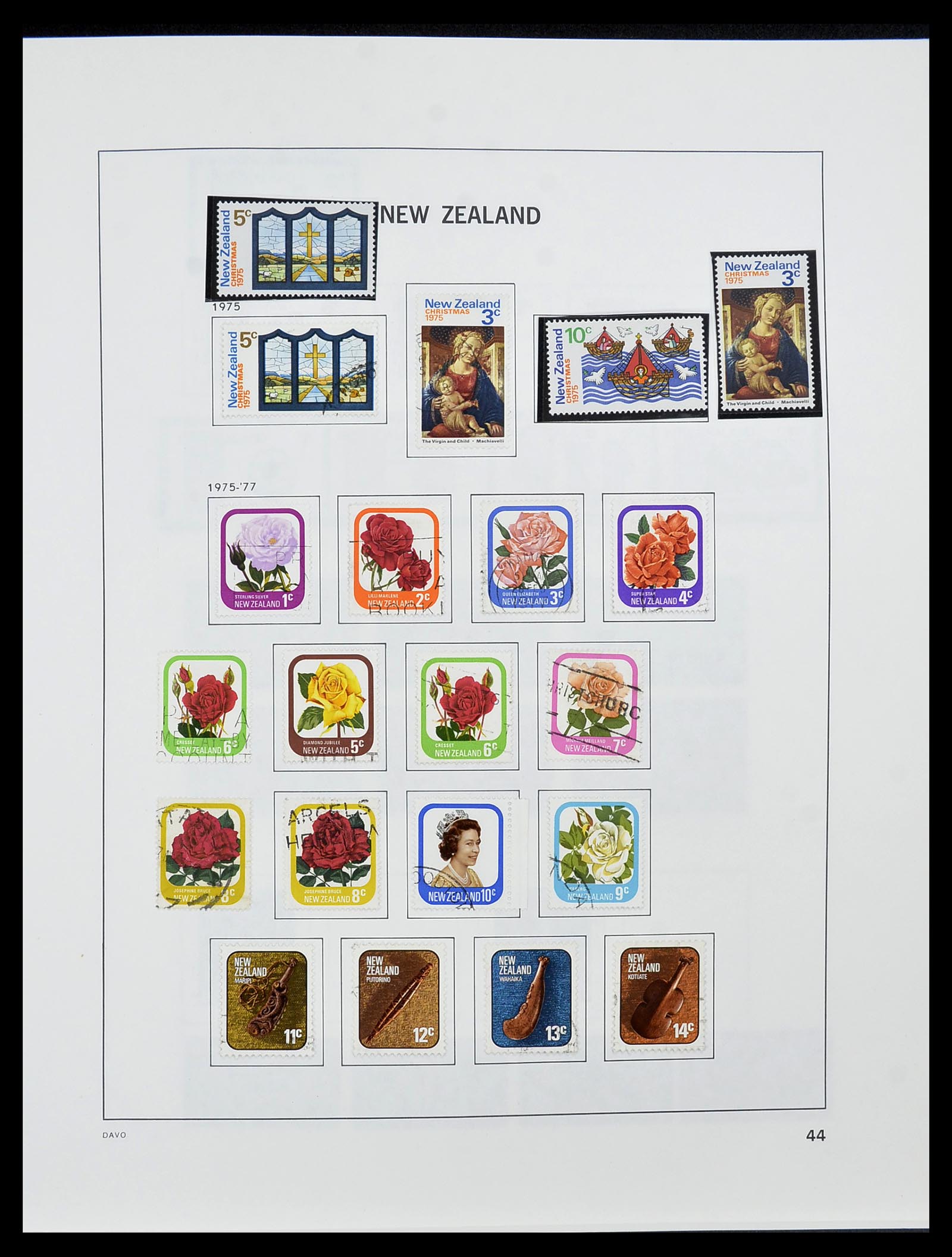 34542 045 - Postzegelverzameling 34542 Nieuw Zeeland 1855-1988.