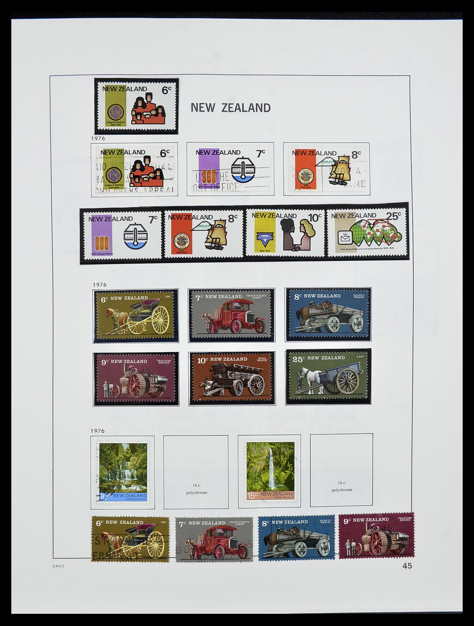 34542 046 - Stamp Collection 34542 New Zealand 1855-1988.