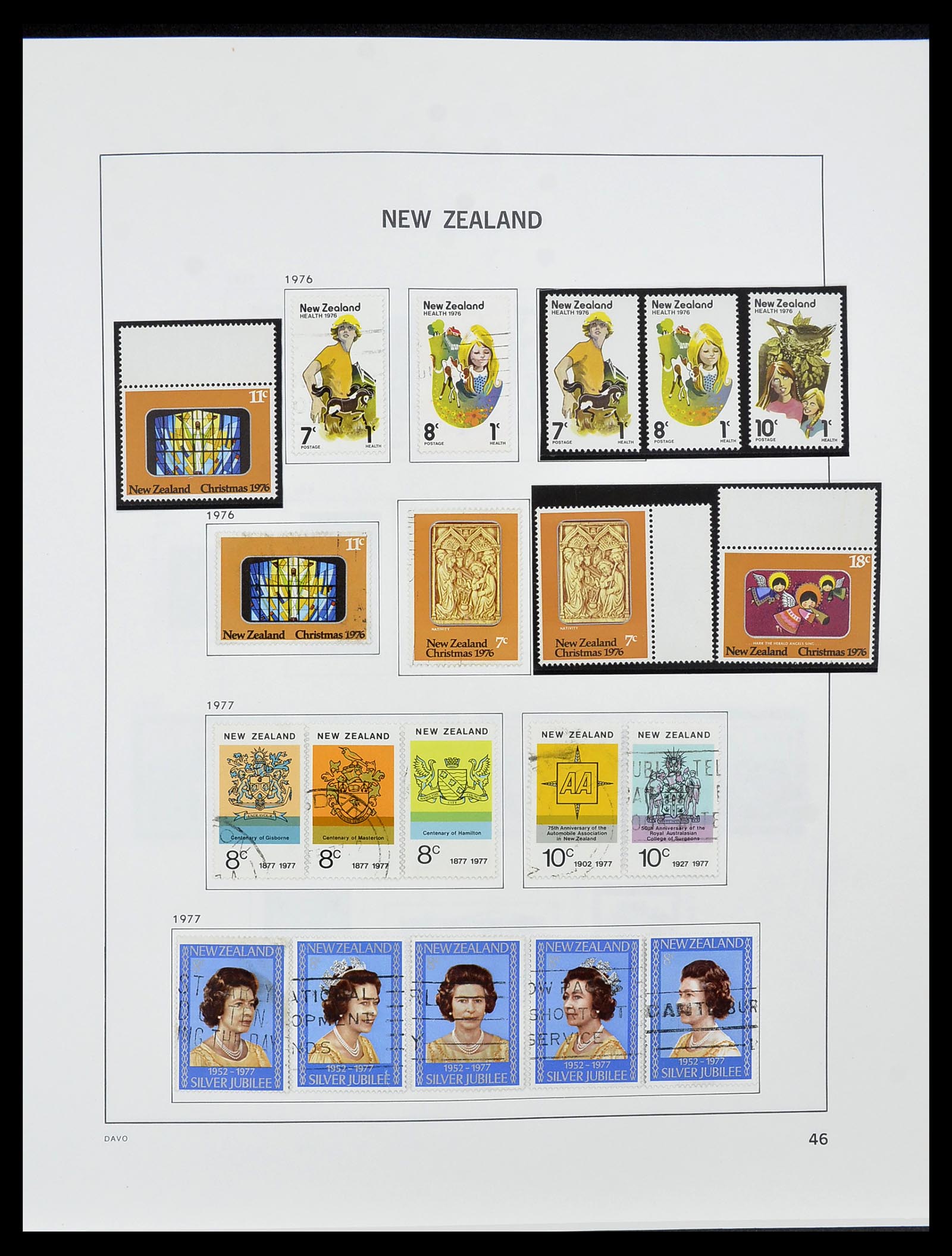 34542 047 - Stamp Collection 34542 New Zealand 1855-1988.