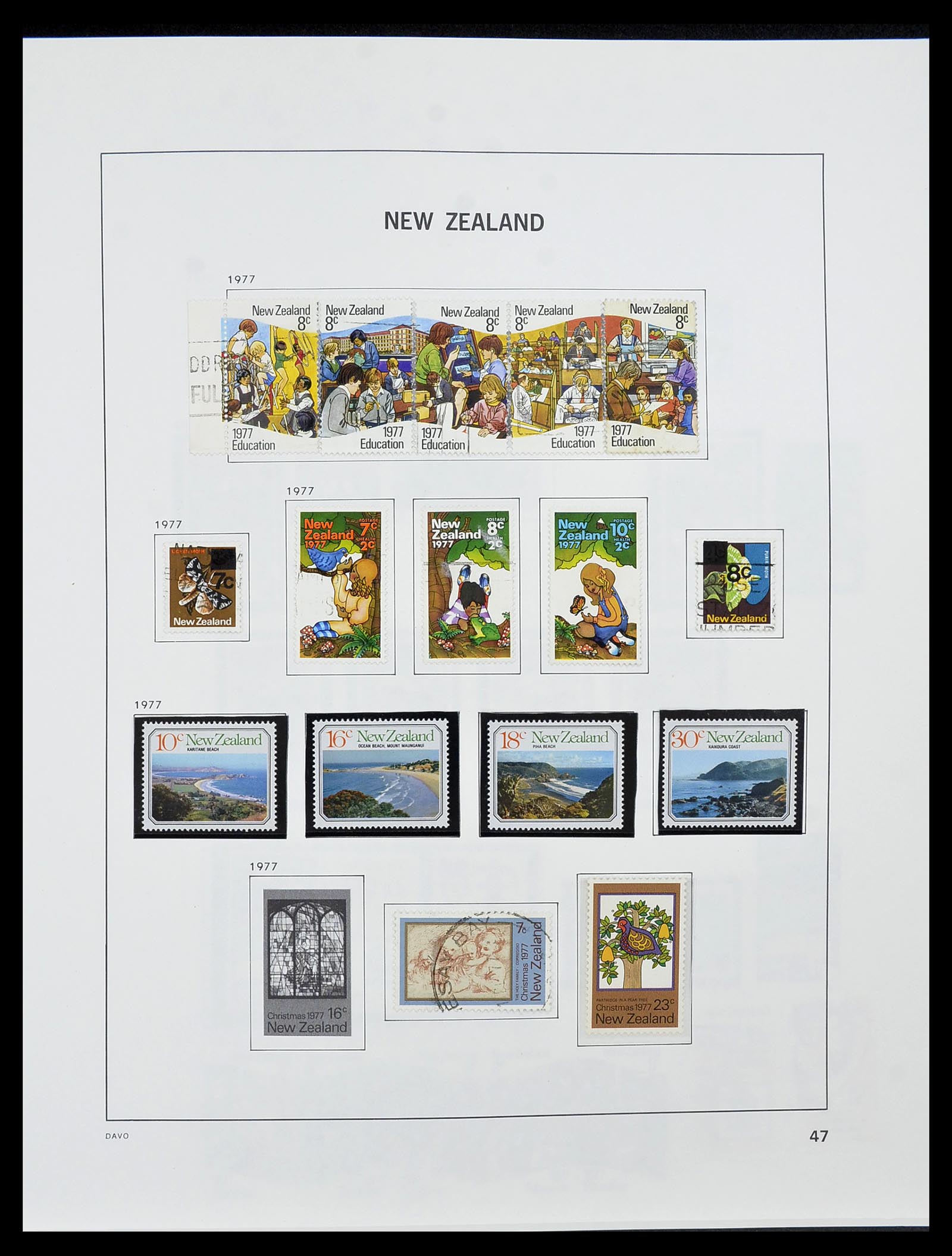 34542 048 - Postzegelverzameling 34542 Nieuw Zeeland 1855-1988.