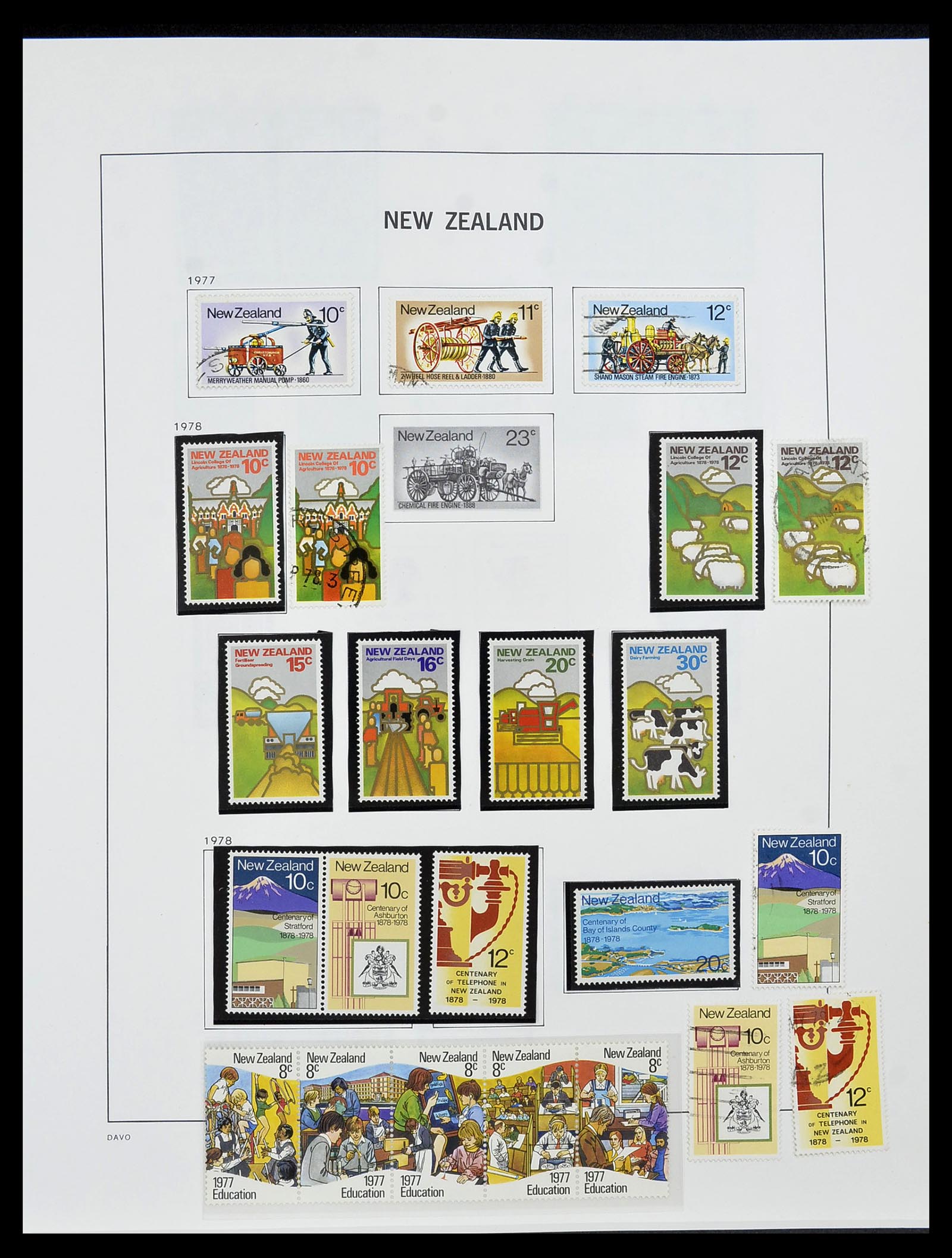 34542 049 - Postzegelverzameling 34542 Nieuw Zeeland 1855-1988.