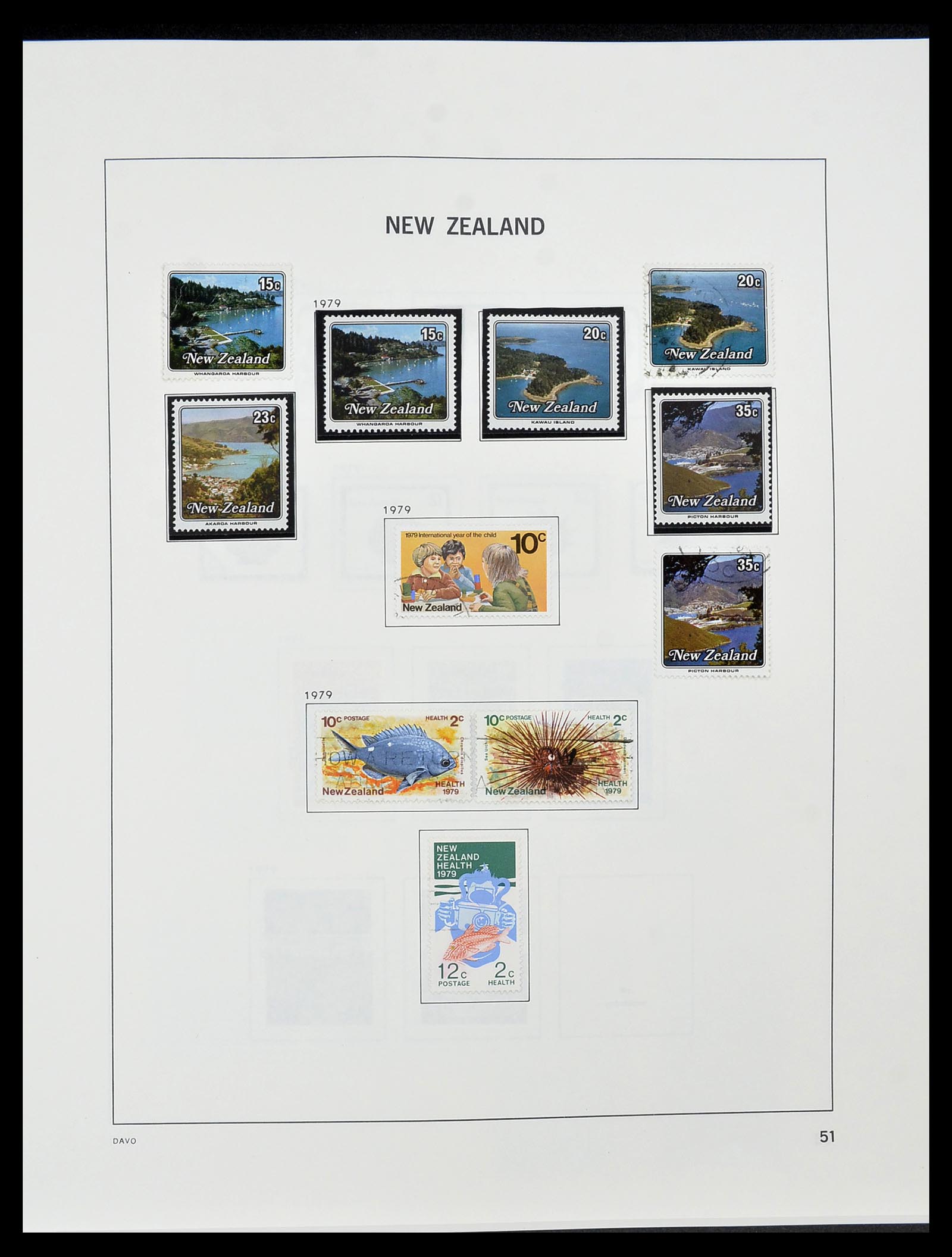 34542 052 - Postzegelverzameling 34542 Nieuw Zeeland 1855-1988.