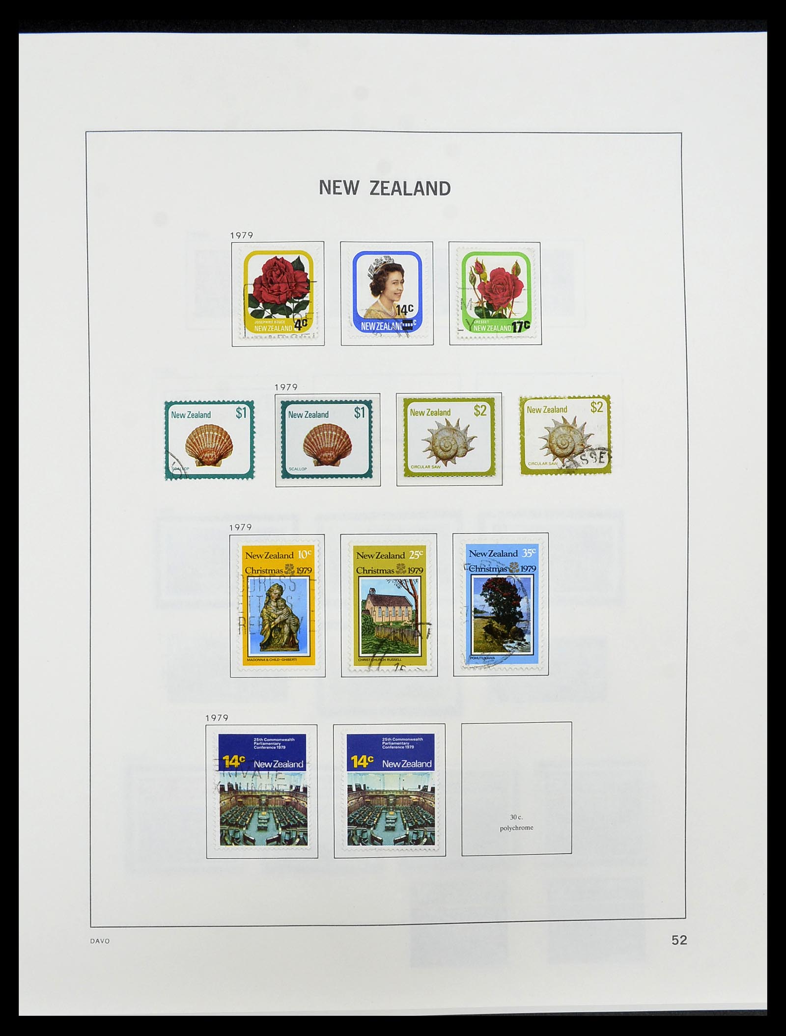 34542 053 - Stamp Collection 34542 New Zealand 1855-1988.