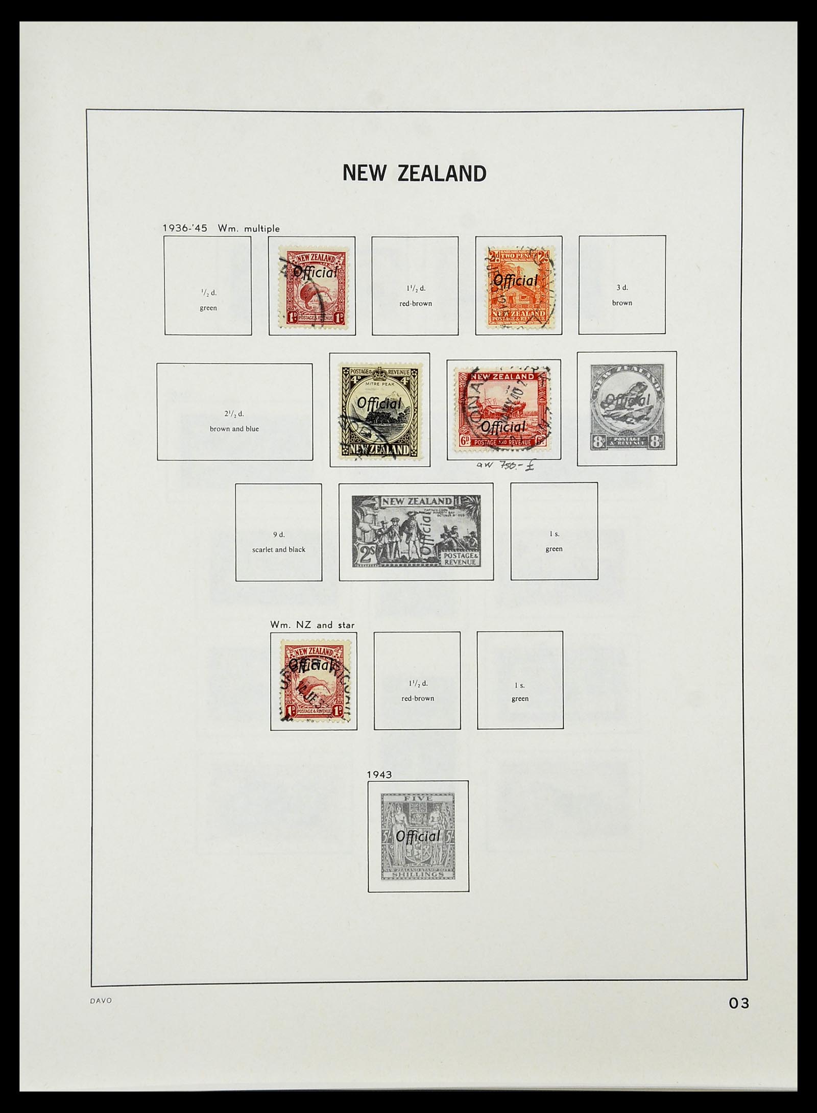 34542 125 - Stamp Collection 34542 New Zealand 1855-1988.