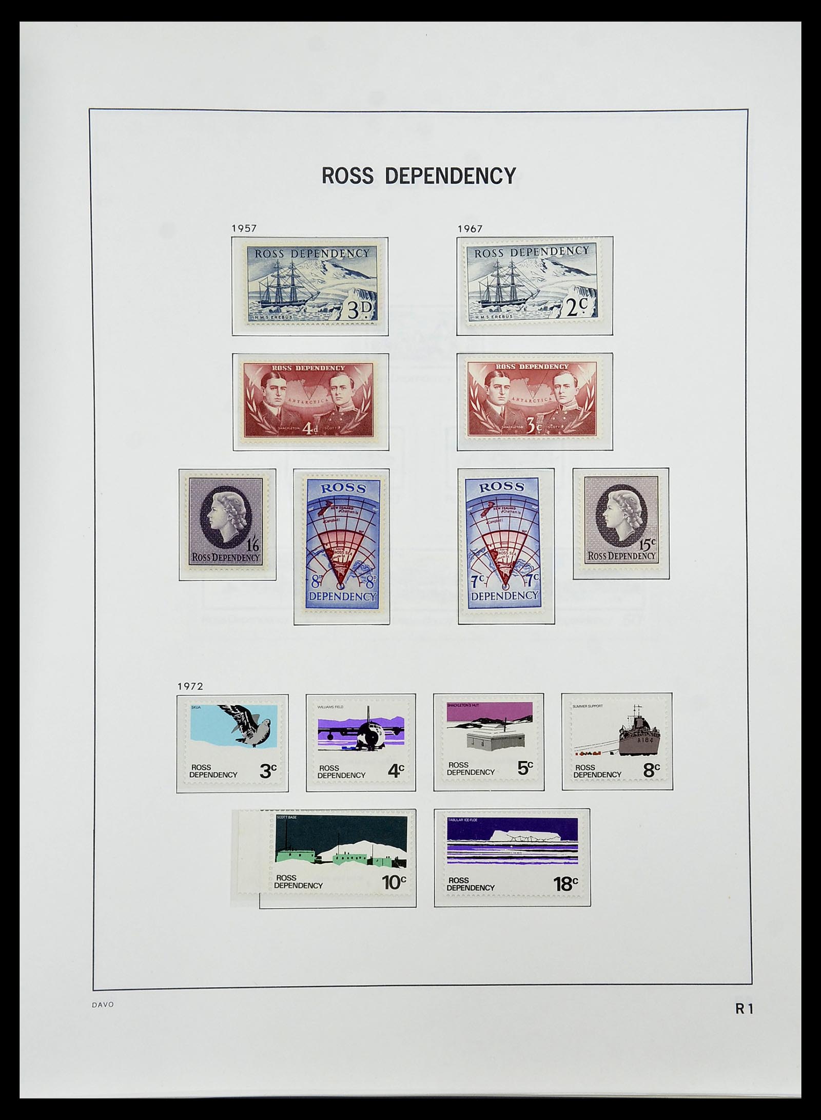 34542 128 - Postzegelverzameling 34542 Nieuw Zeeland 1855-1988.