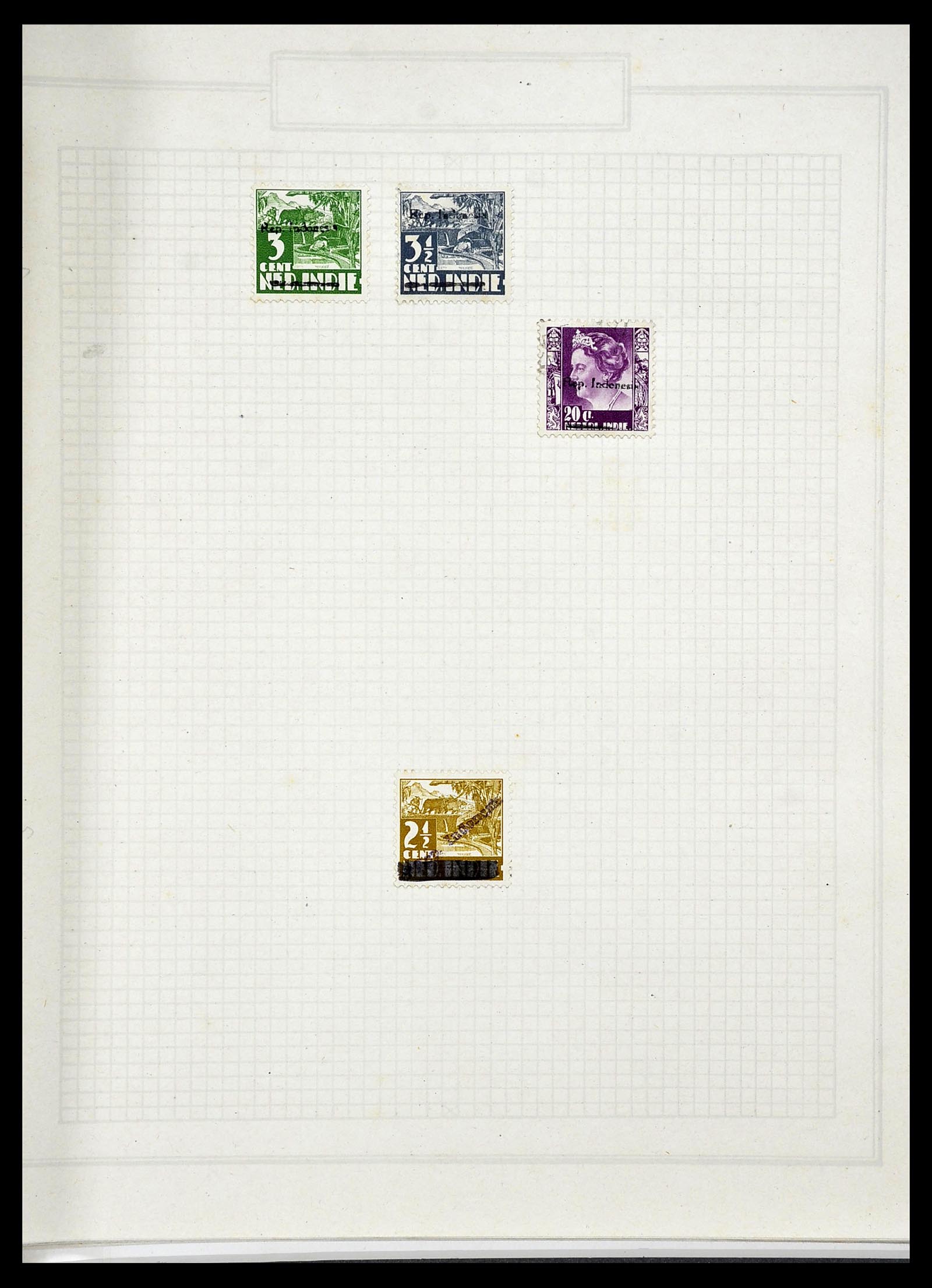 34545 009 - Postzegelverzameling 34545 Japanse Bezetting Nederlands Indië en inte
