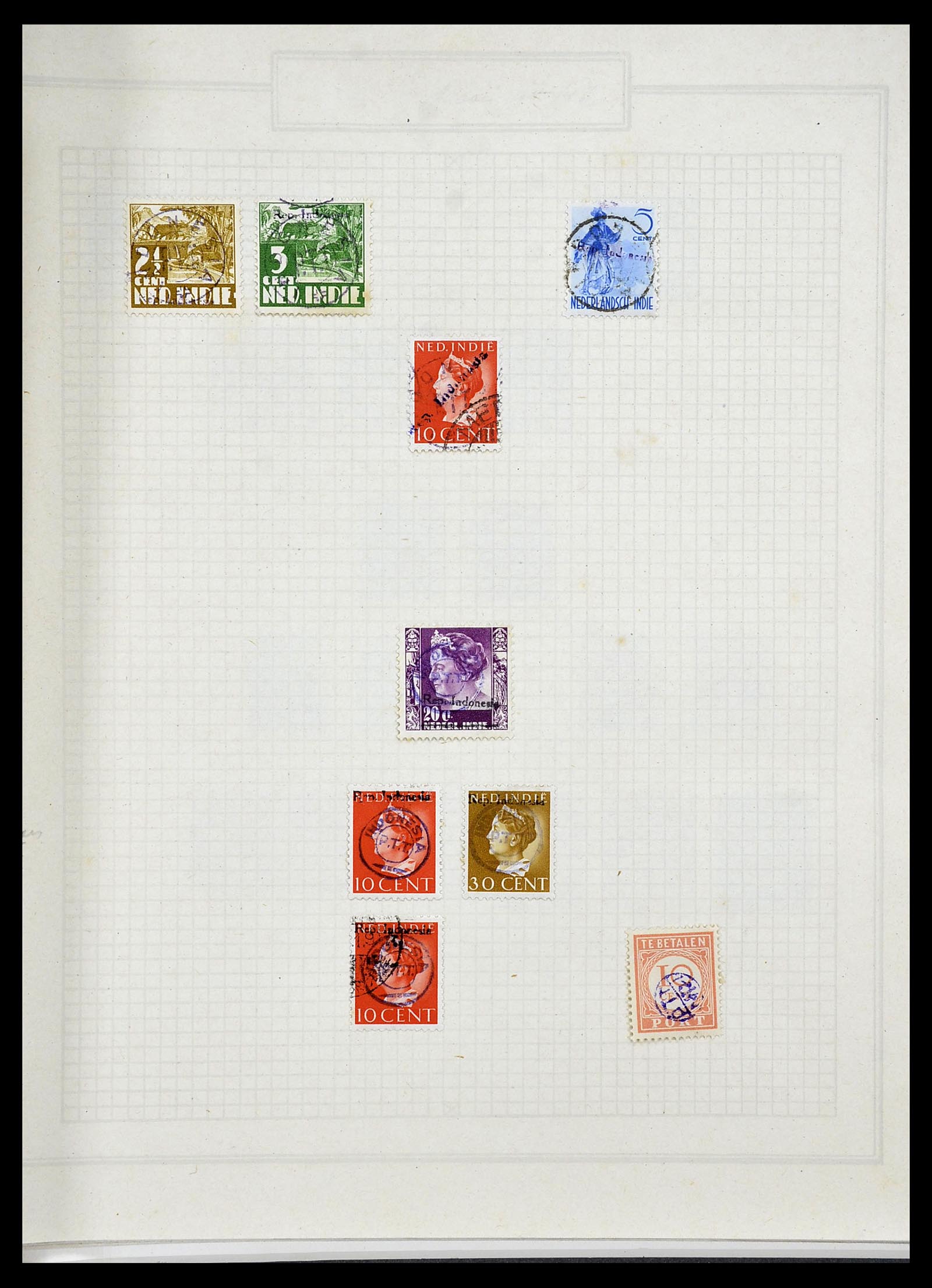 34545 011 - Postzegelverzameling 34545 Japanse Bezetting Nederlands Indië en inte