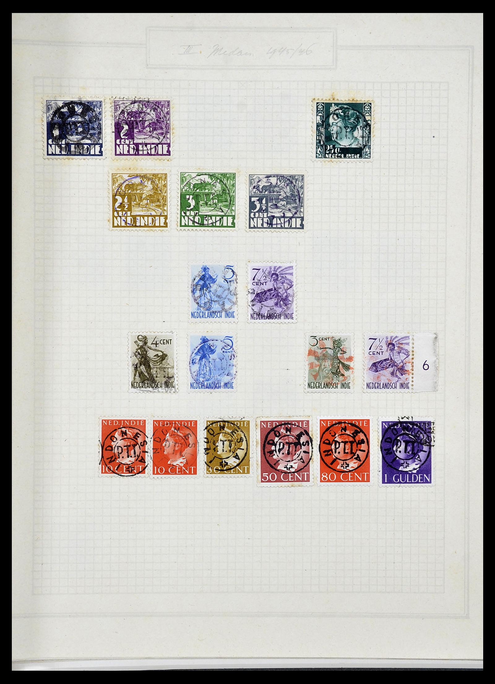 34545 012 - Postzegelverzameling 34545 Japanse Bezetting Nederlands Indië en inte