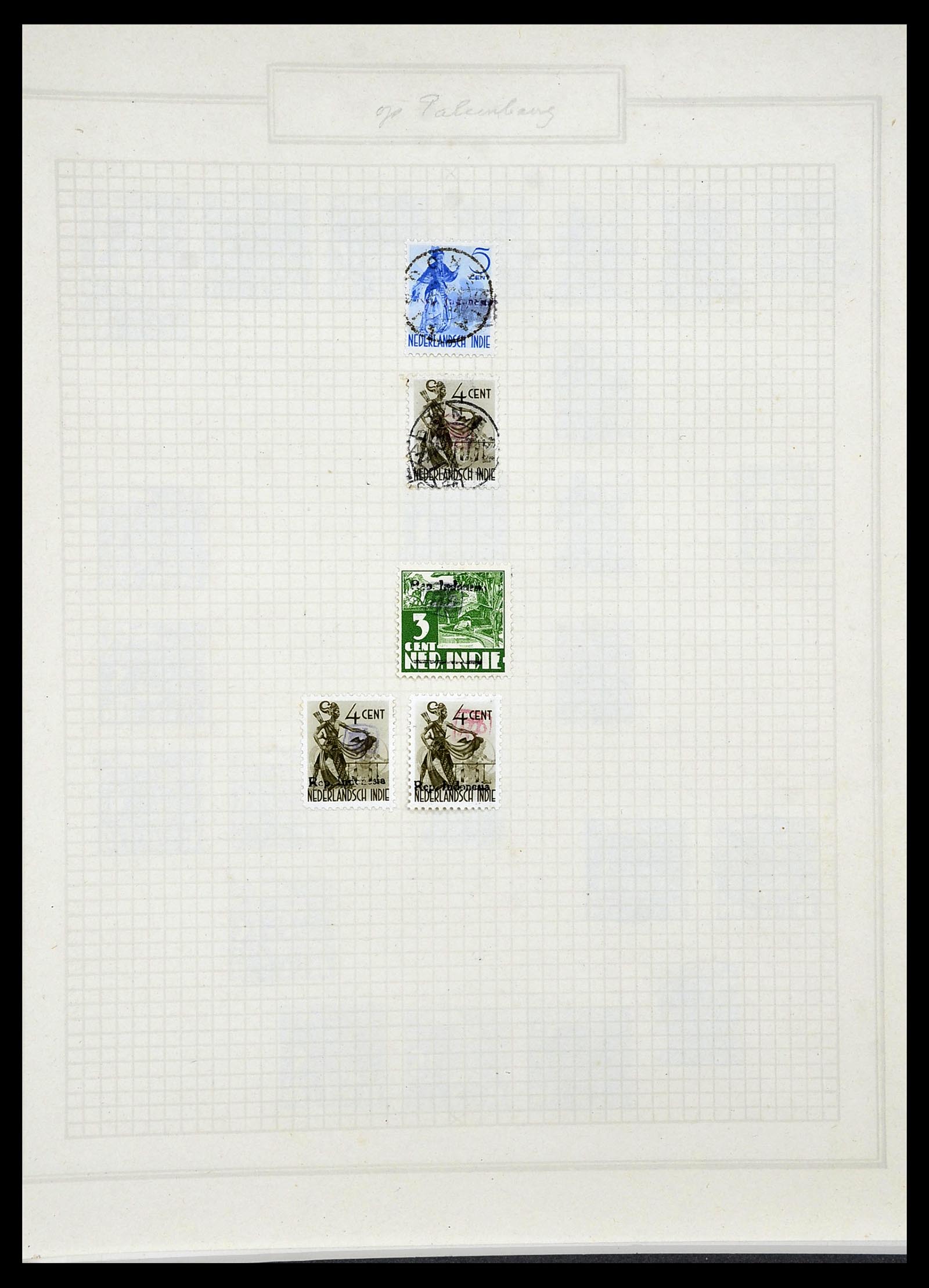 34545 022 - Postzegelverzameling 34545 Japanse Bezetting Nederlands Indië en inte