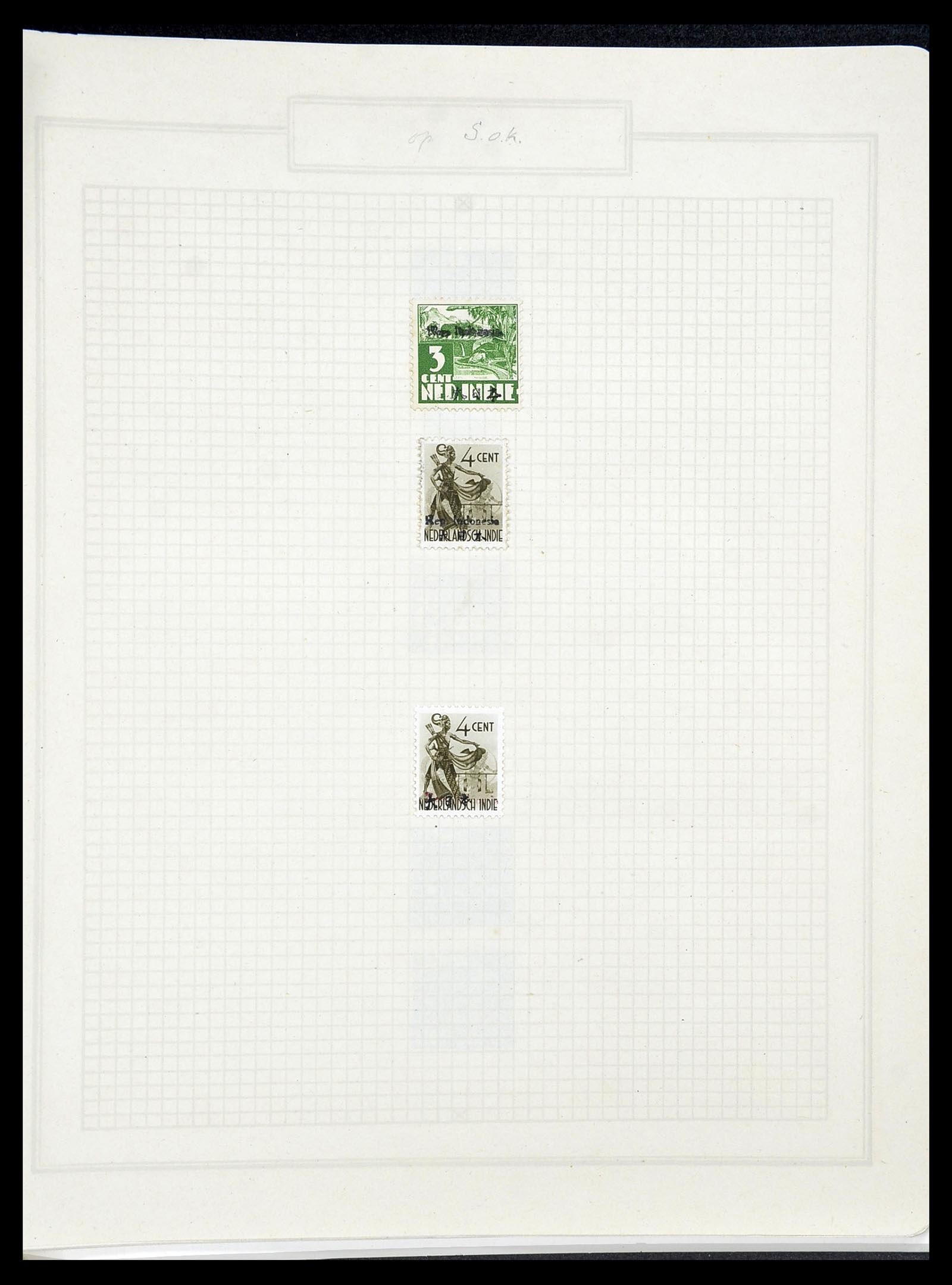 34545 025 - Stamp Collection 34545 Japanese Occupation of the Dutch East Indies and 