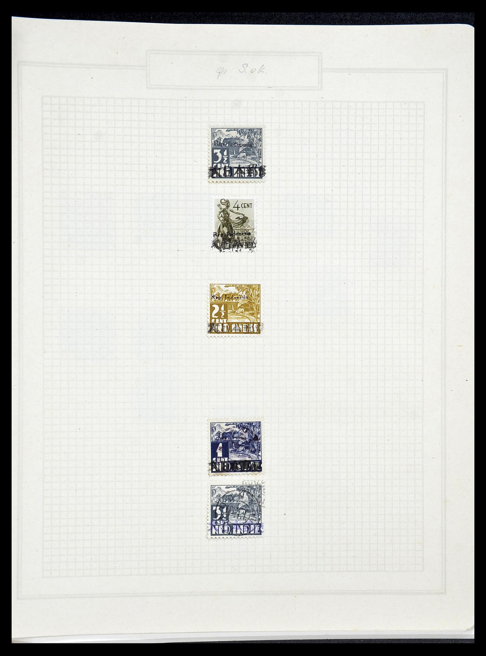 34545 026 - Postzegelverzameling 34545 Japanse Bezetting Nederlands Indië en inte
