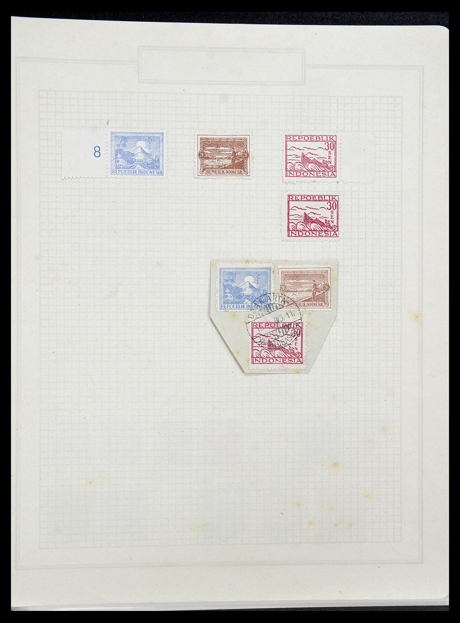 34545 034 - Postzegelverzameling 34545 Japanse Bezetting Nederlands Indië en inte
