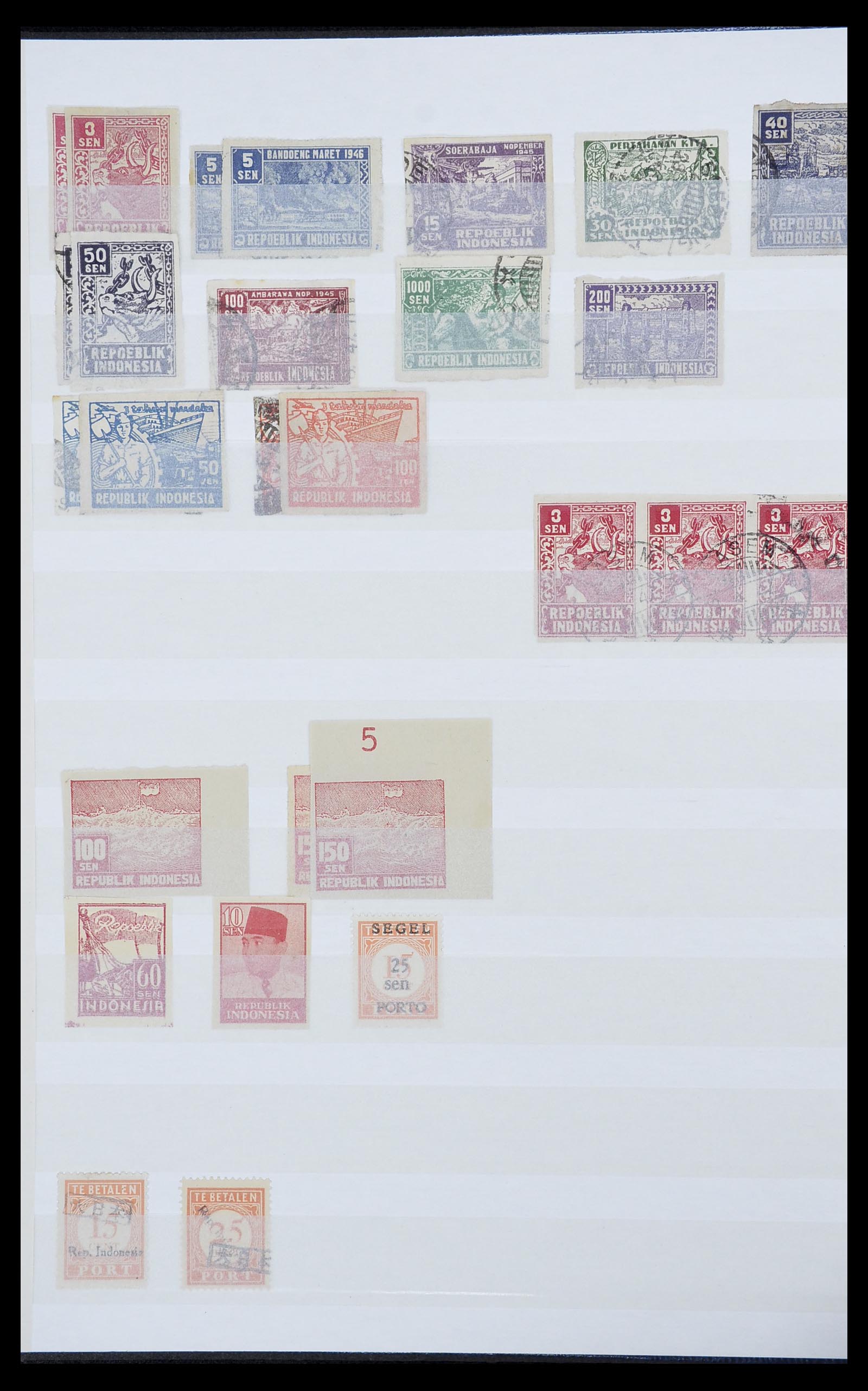 34545 043 - Postzegelverzameling 34545 Japanse Bezetting Nederlands Indië en inte