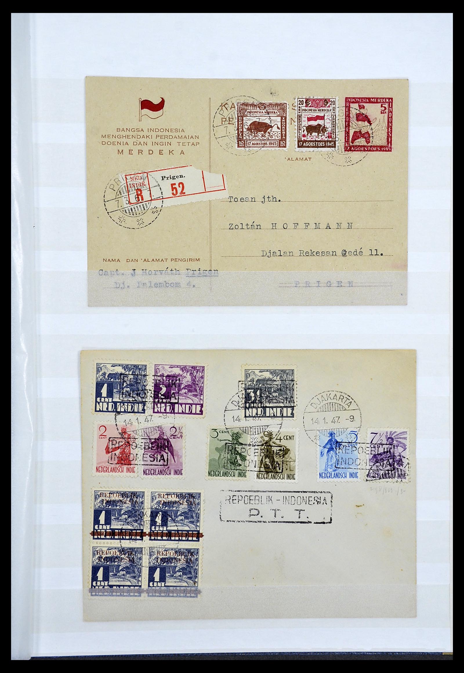 34545 055 - Postzegelverzameling 34545 Japanse Bezetting Nederlands Indië en inte